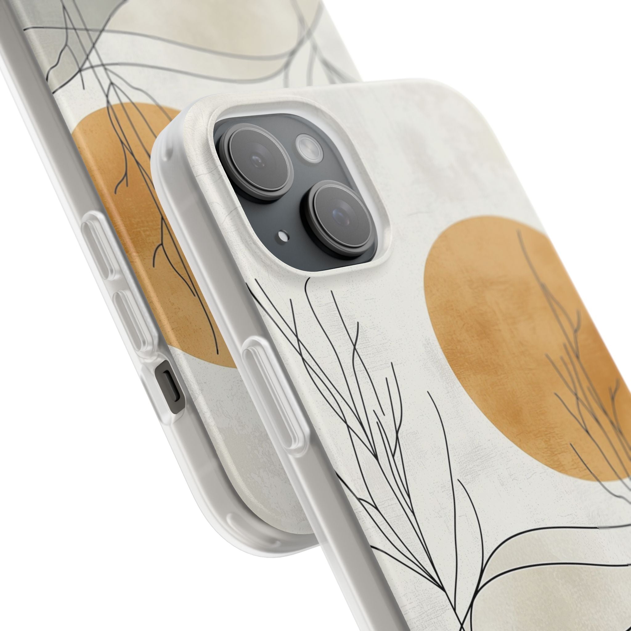 Burnt Horizon Lines · Soft Phone Case for iPhone