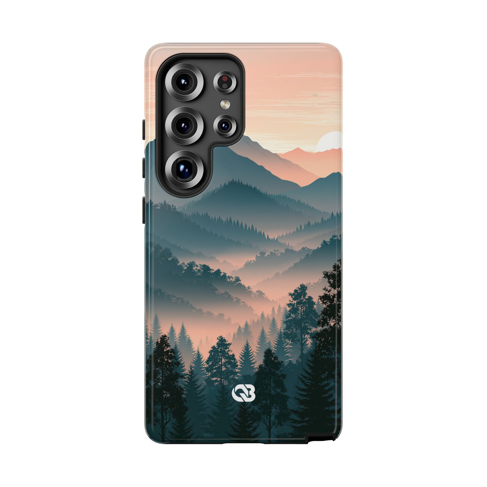 Teal Tough Phone Case for Samsung - Alpine Teal Horizon