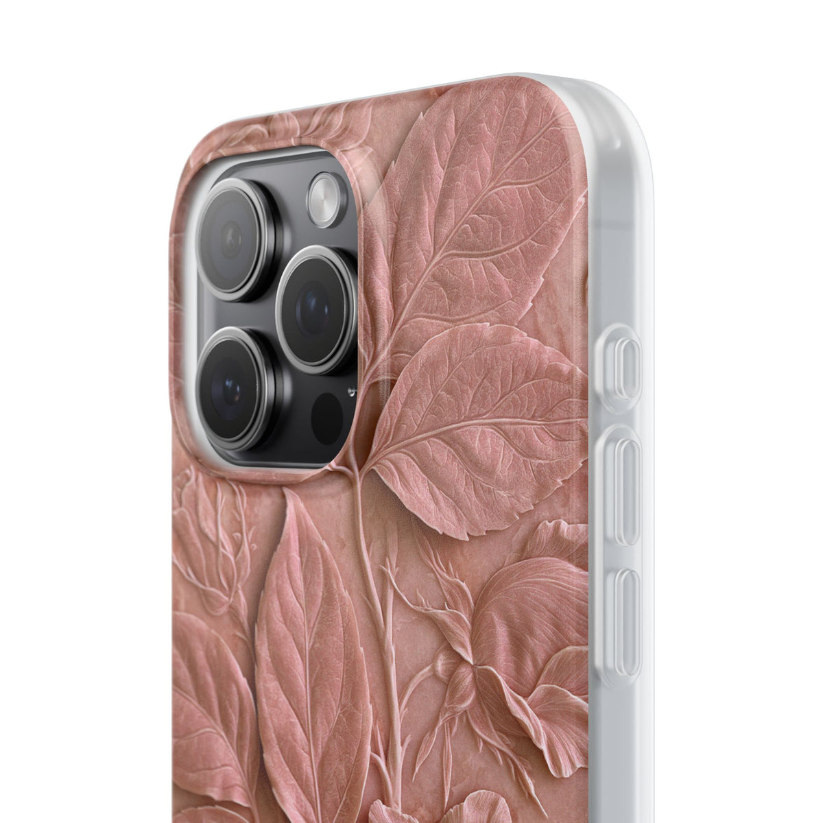 Blush Rose Relief · Lite Phone Case for iPhone · Pink