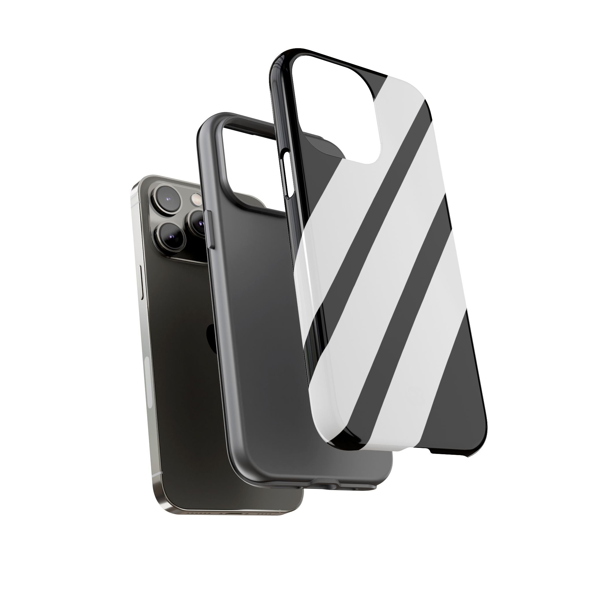 Obsidian White Bars · Tough Telefoncover for iPhone
