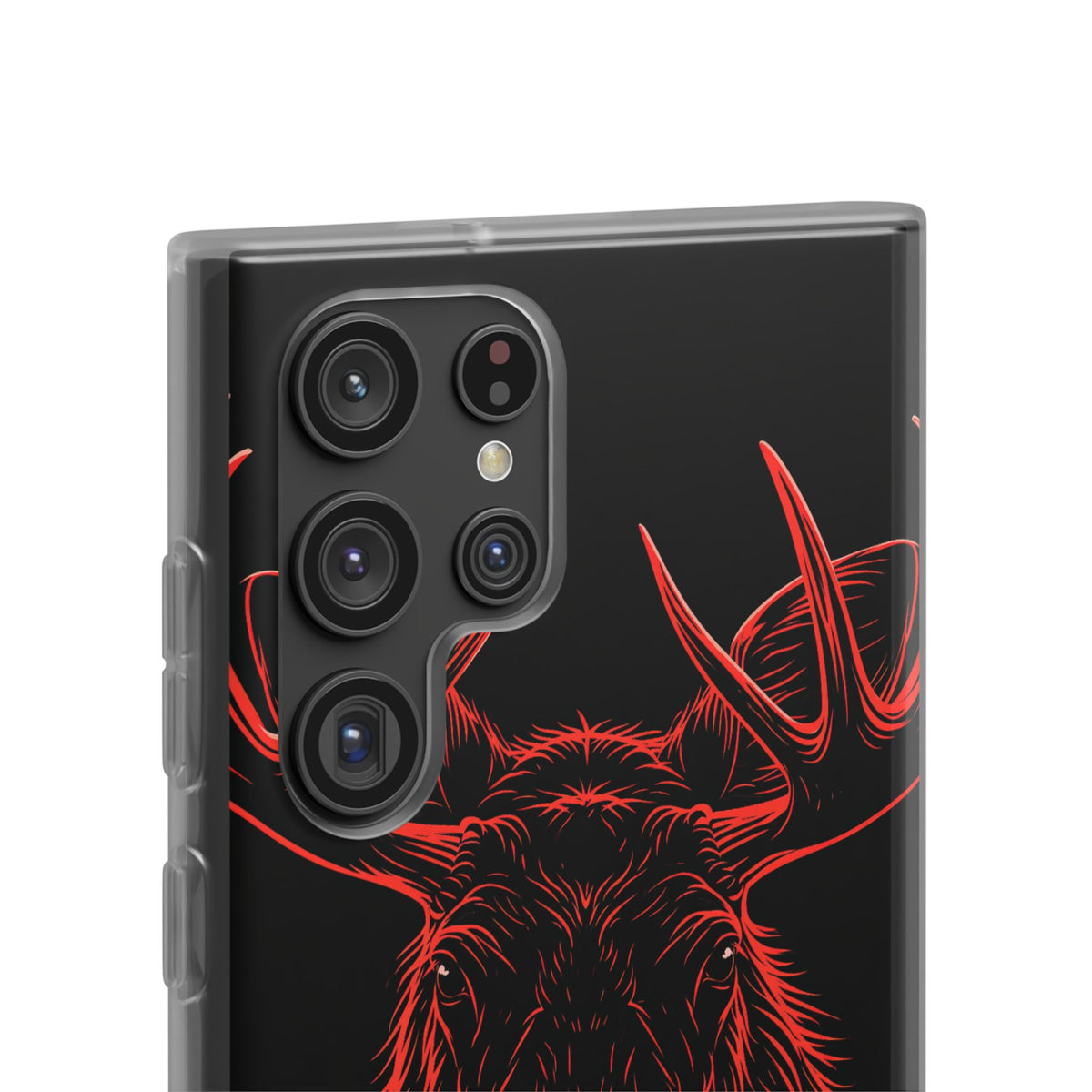 Nordic Moose Contour · Lite Phone Case for Samsung · Red