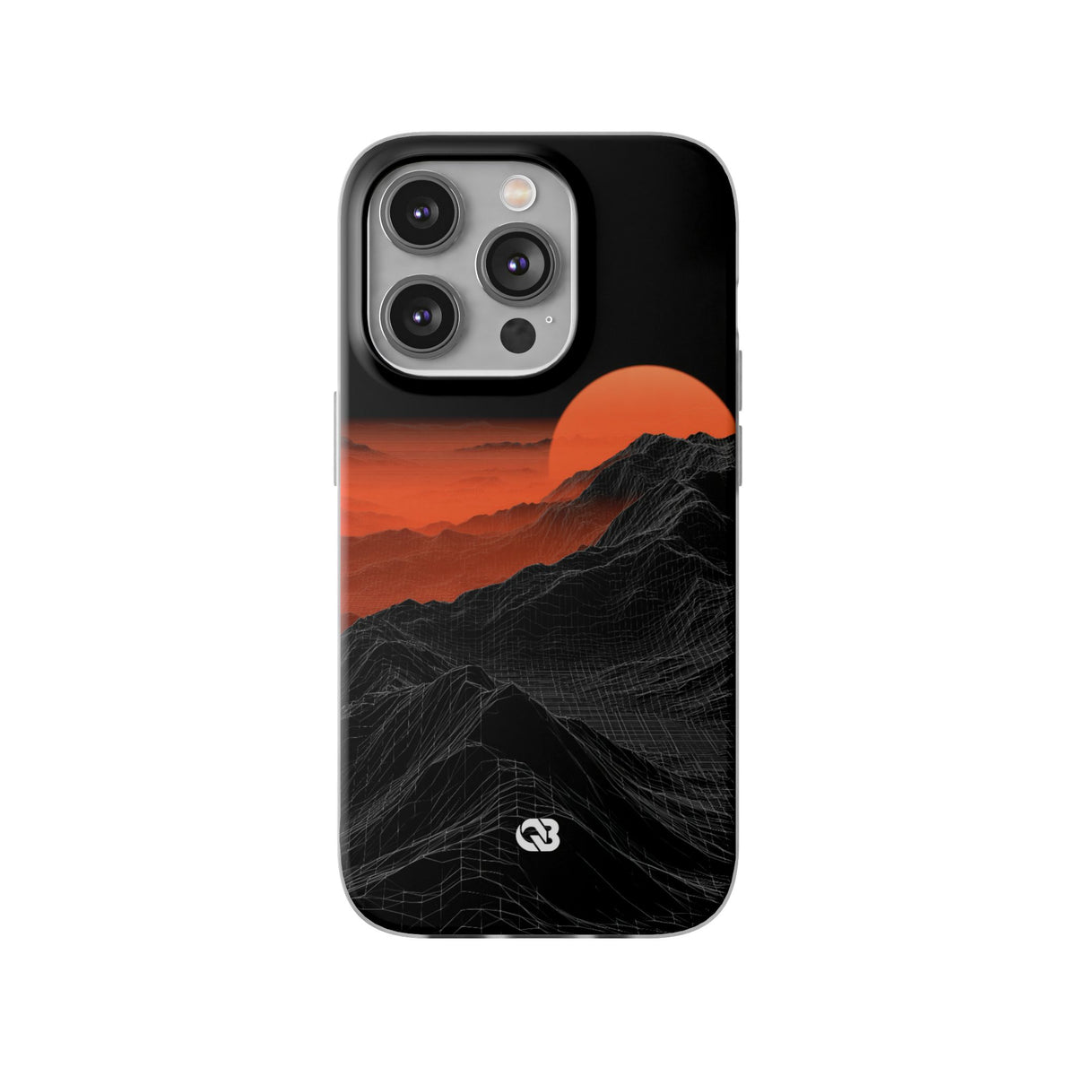 Solar Ridge Mesh · Lite Phone Case for iPhone · Black
