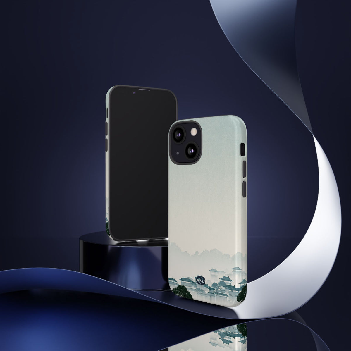 Misty Dynasty Horizon · Tough Phone Case for iPhone · Blue