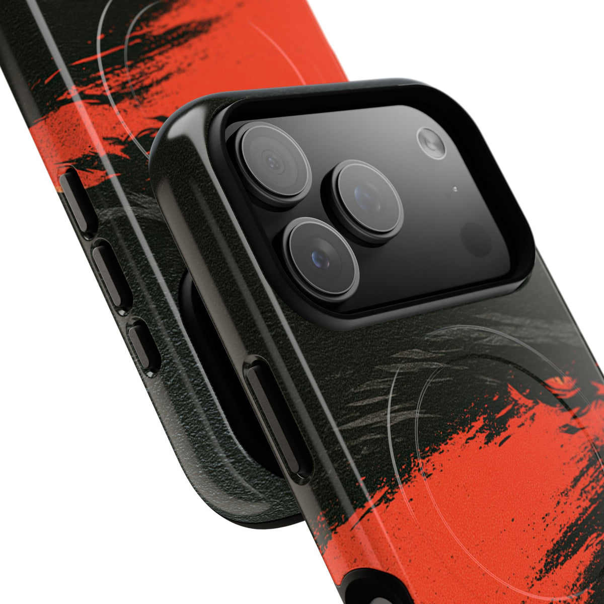 Crimson Raptor Noir · Tough 2.0 Magnetic Phone Case for iPhone · Black