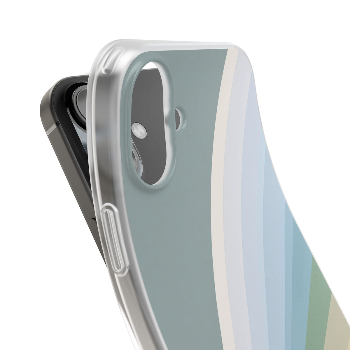 Green Lite Phone Case for iPhone - Sage Prism Beam