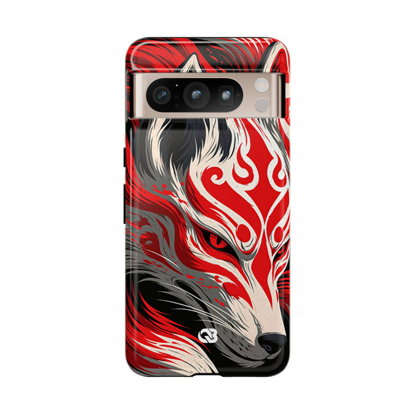Crimson Kitsune Spirit · Tough Phone Case for Pixel · Red