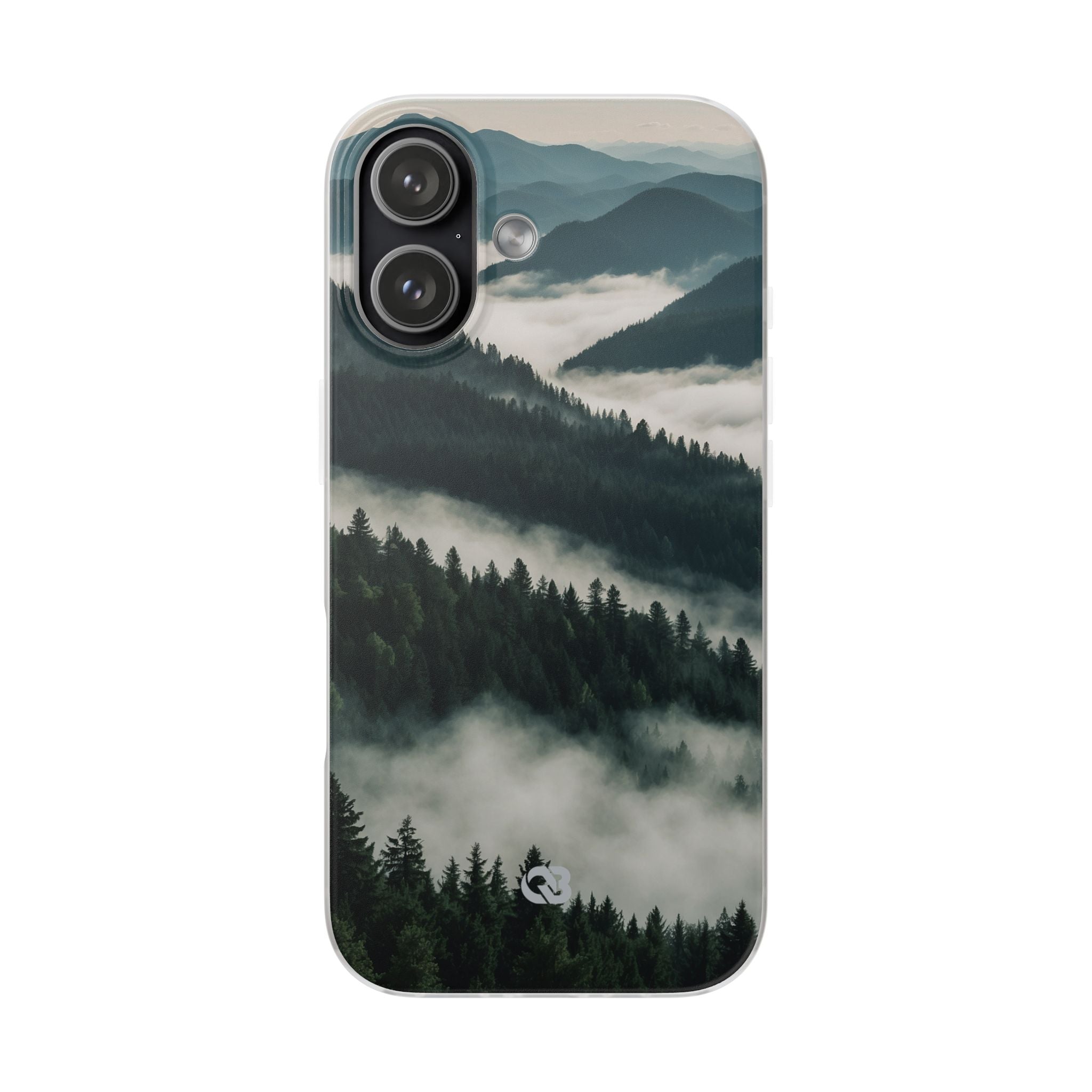 Misty Pine Peaks · Soft Hoesje voor iPhone