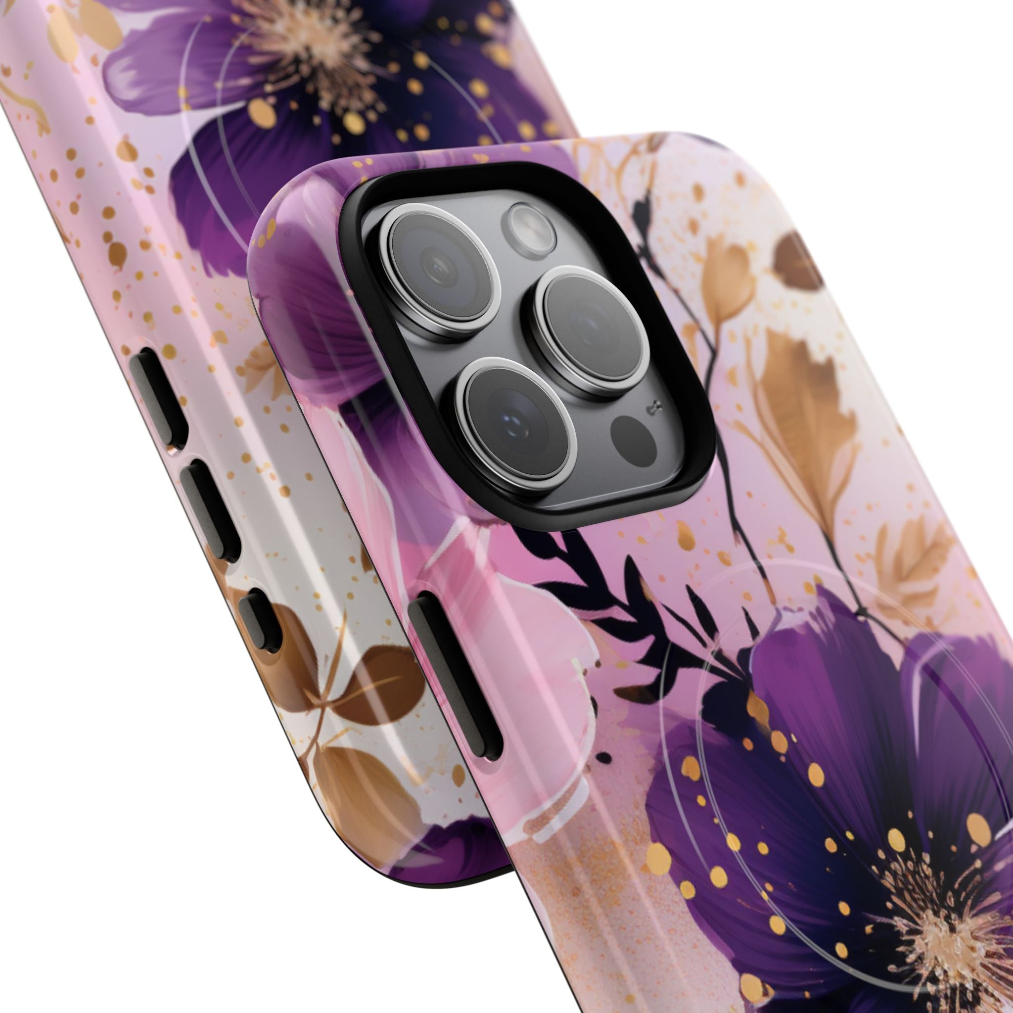 Gilded Violet Bloom · Tough+ Phone Case for iPhone · Magsafe