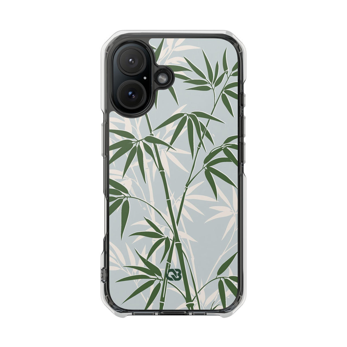 Serene Bamboo · Clear Impact Magnetic Phone Case for iPhone · Green