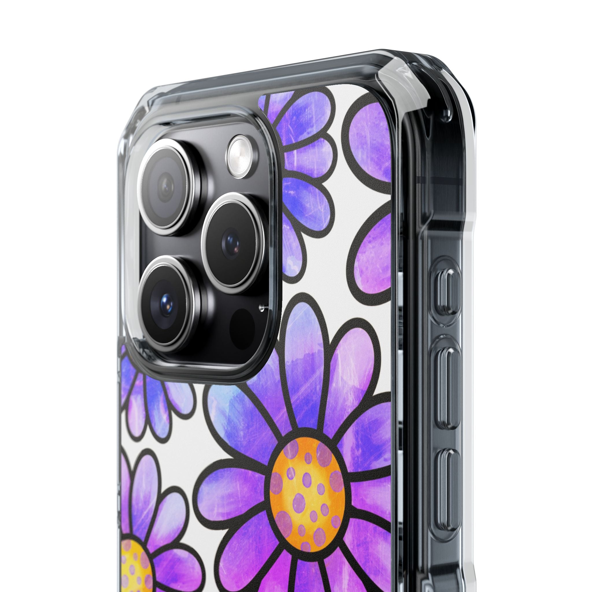 Violet Grunge Bloom · Impact Phone Case for iPhone · Magsafe