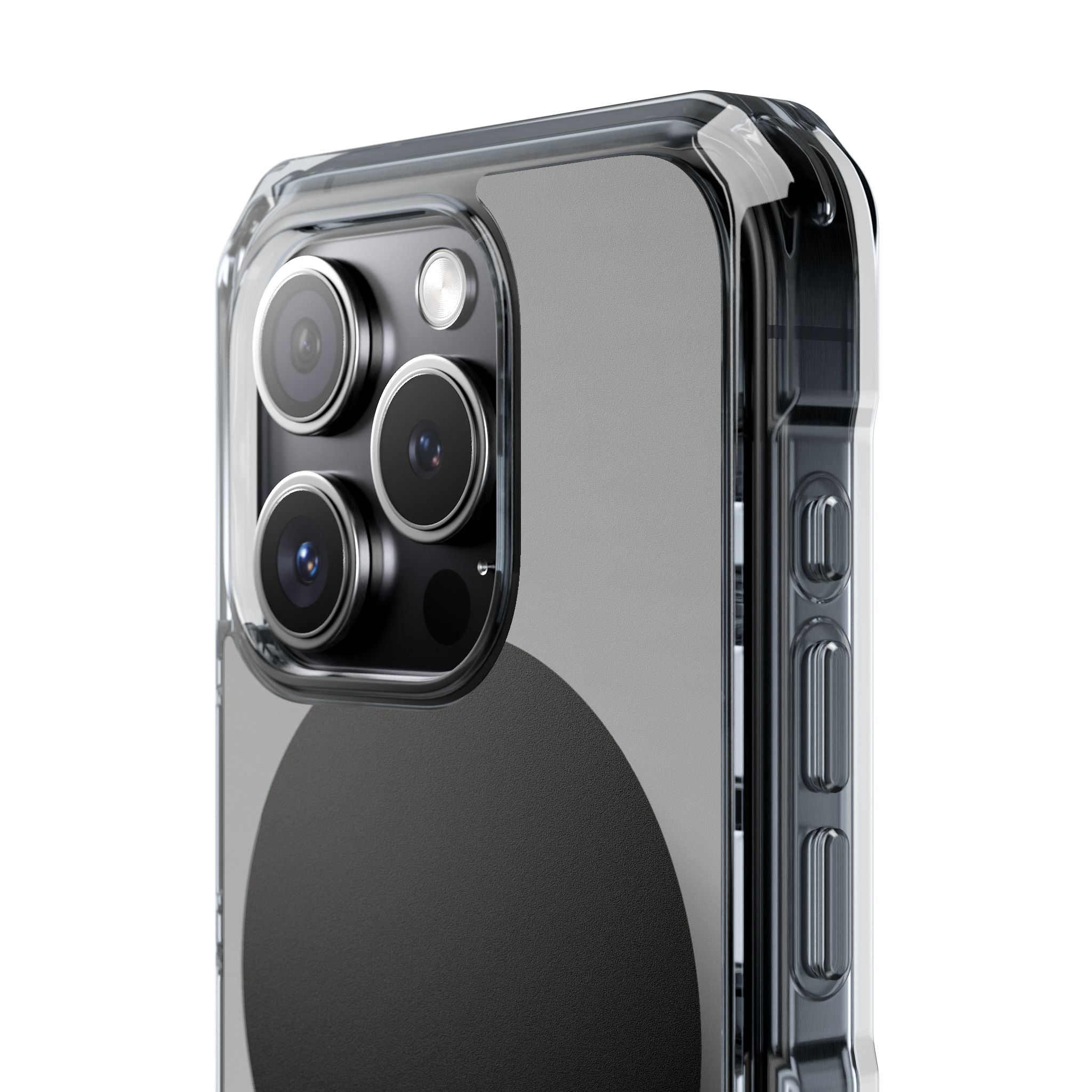 Grey Impact MagSafe Phone Case for iPhone - Matte Onyx Sphere