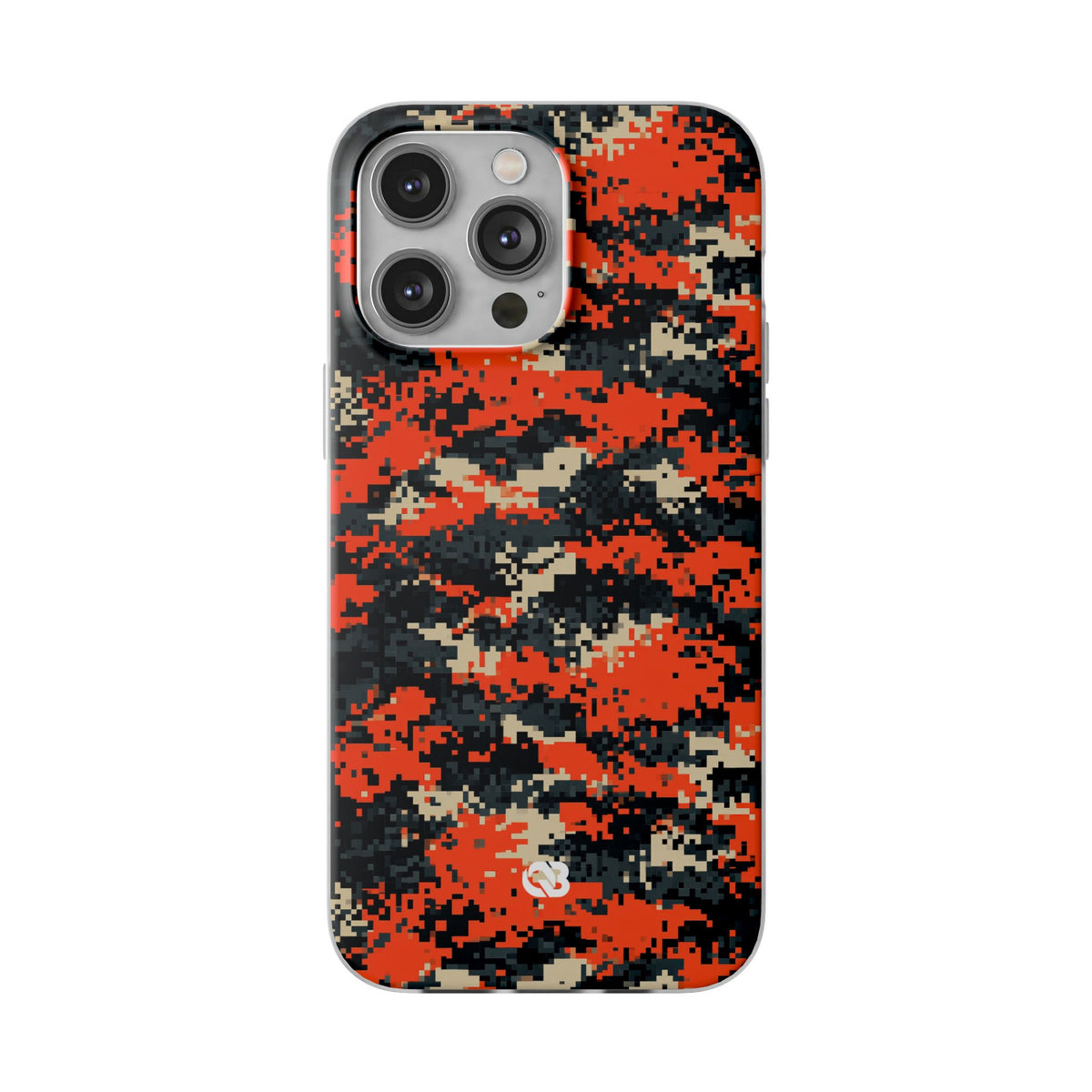 Signal Pixel Camo · Lite Phone Case for iPhone · Orange