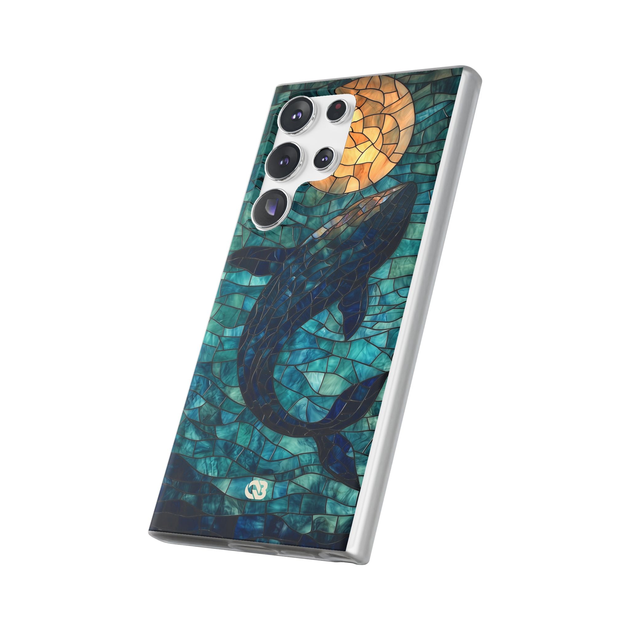 Stained Moon Whale · Soft etui na telefon dla Samsung
