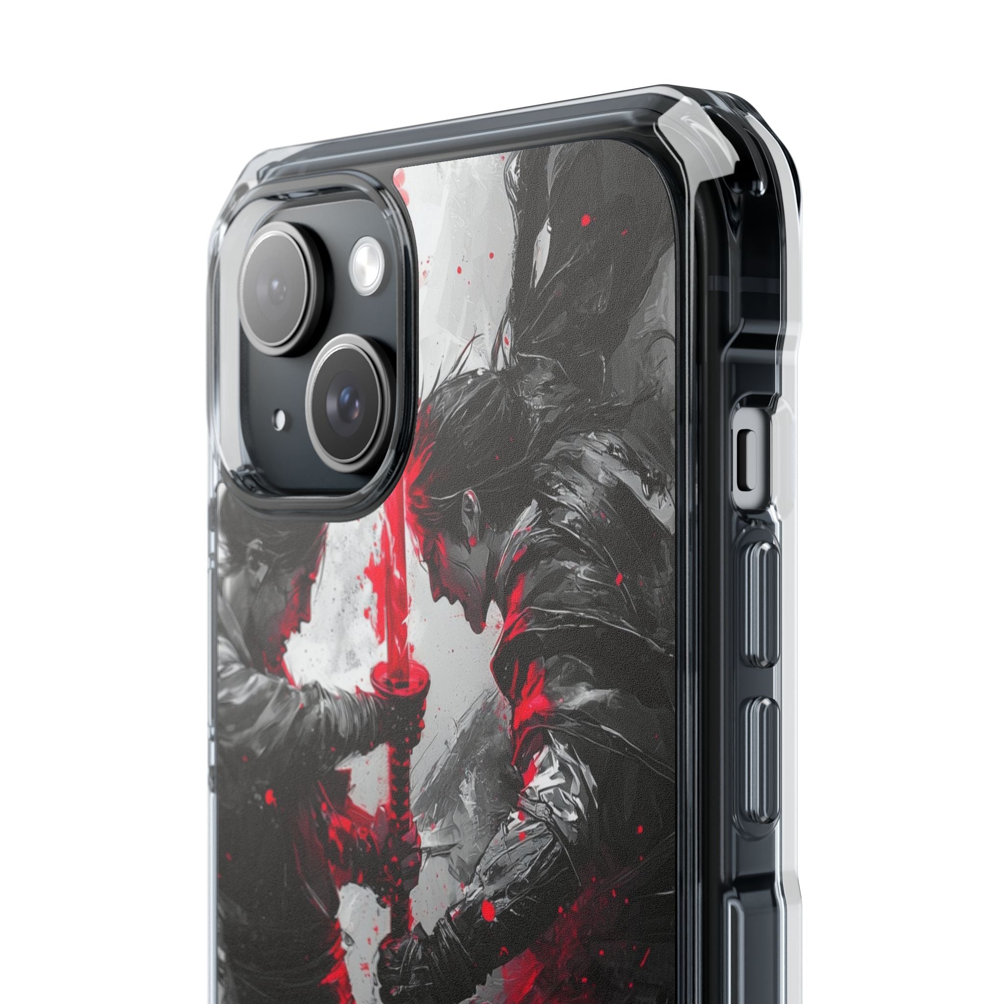 Shattered Crimson Duel · Impact Hoesje voor iPhone · Magsafe