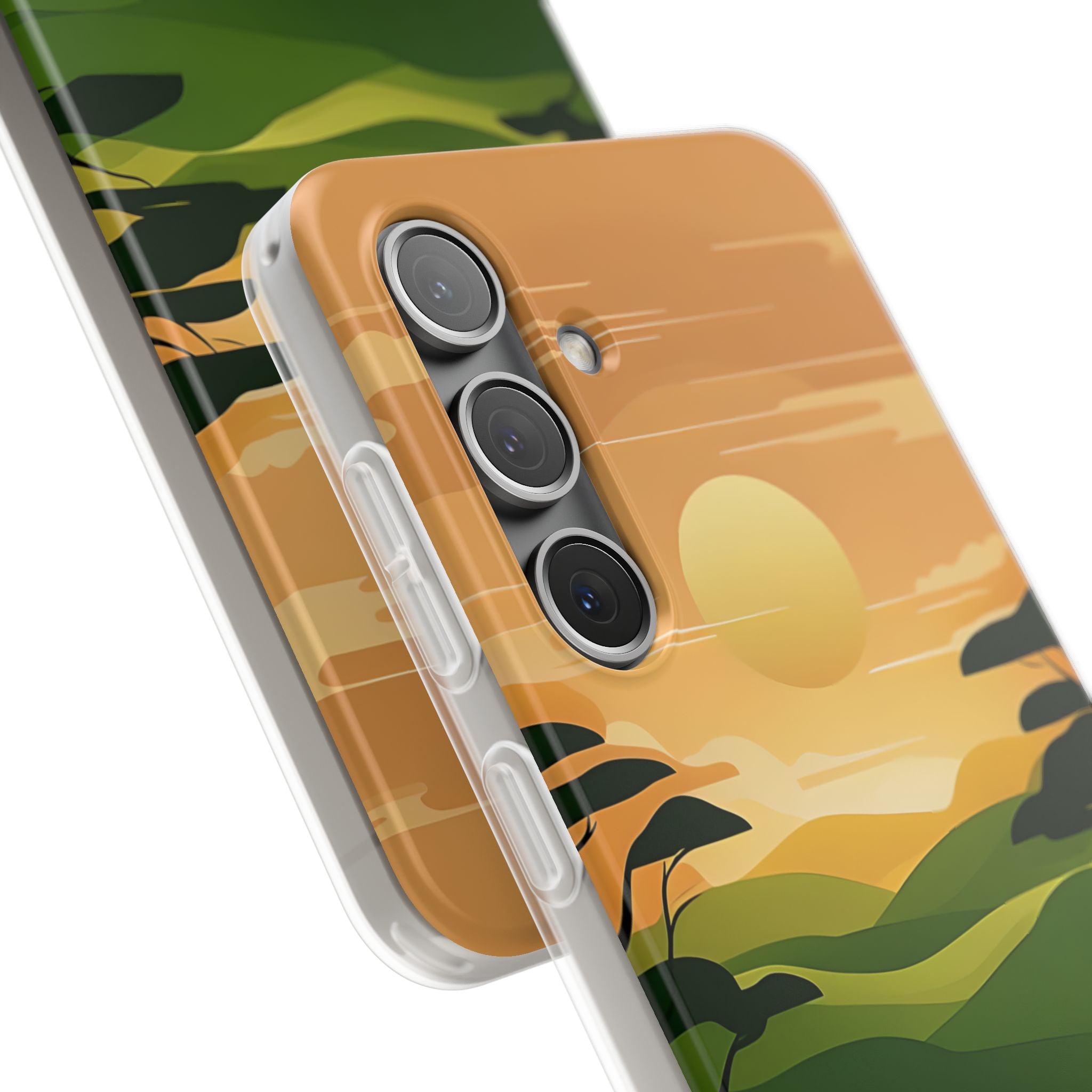 Verdant Horizon Sun · Soft Phone Case for Samsung