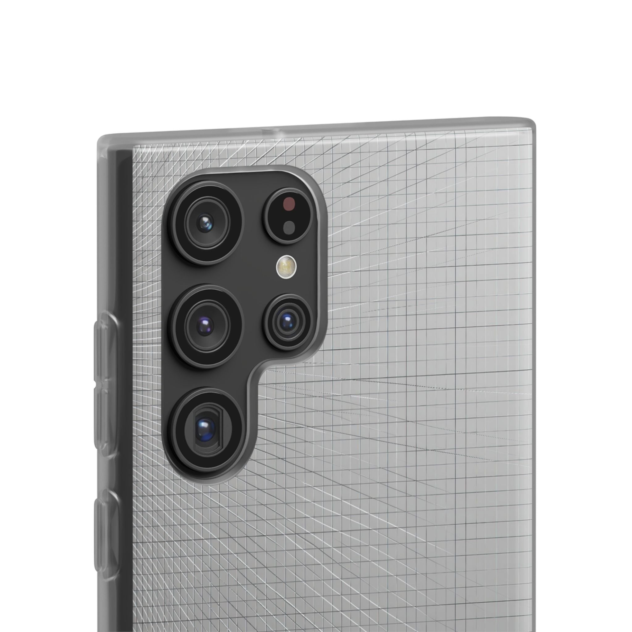 Grey Lite Phone Case for Samsung - Chrome Mesh Warp