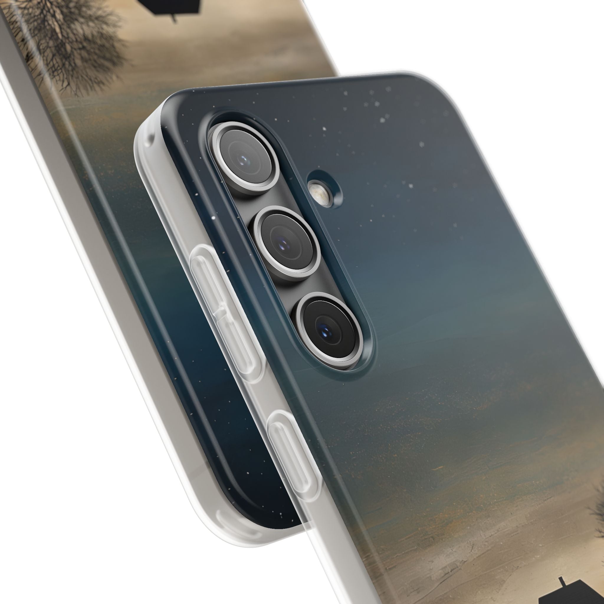 Midnight Cabin Glow · Soft Phone Case for Samsung