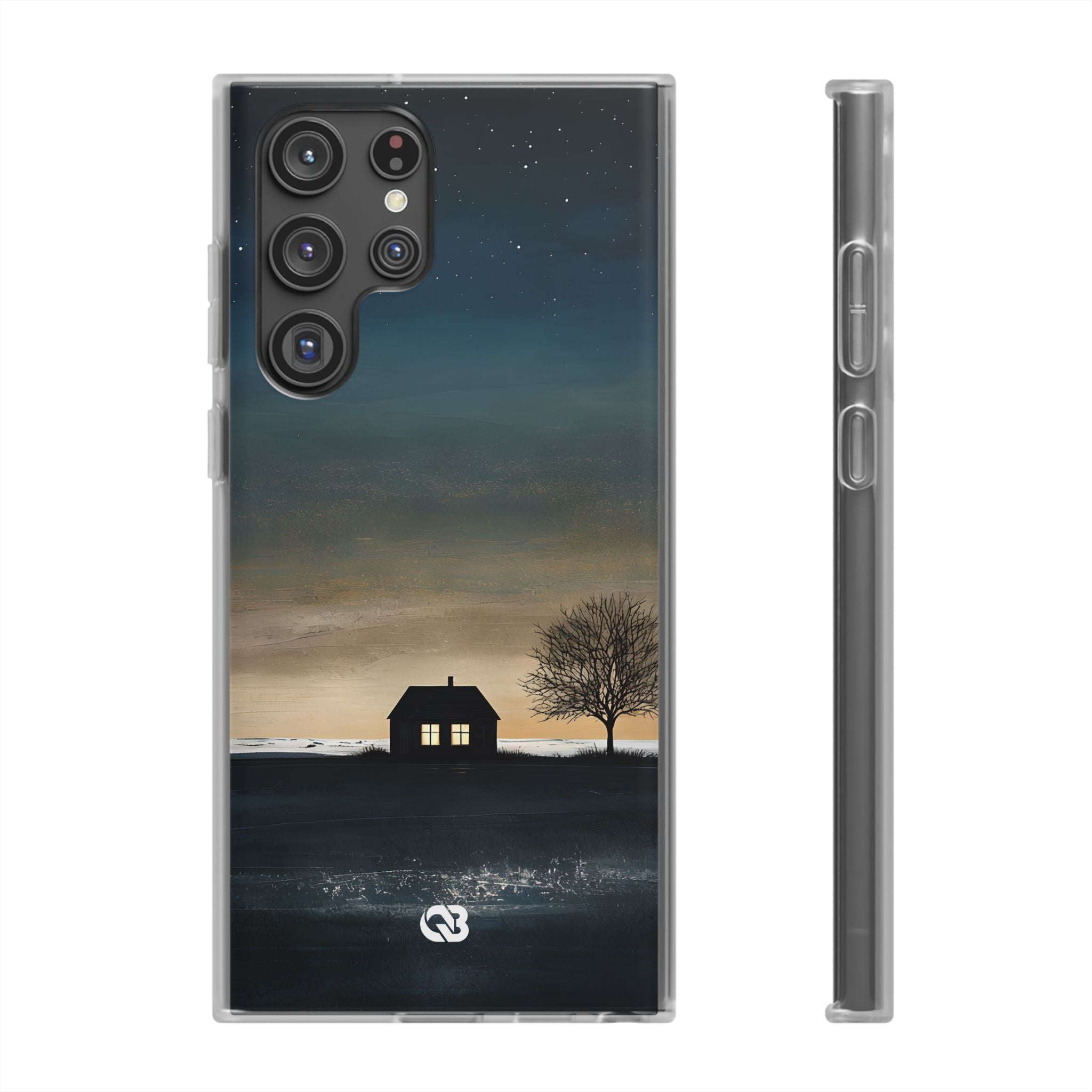 Midnight Cabin Glow · Soft Phone Case for Samsung