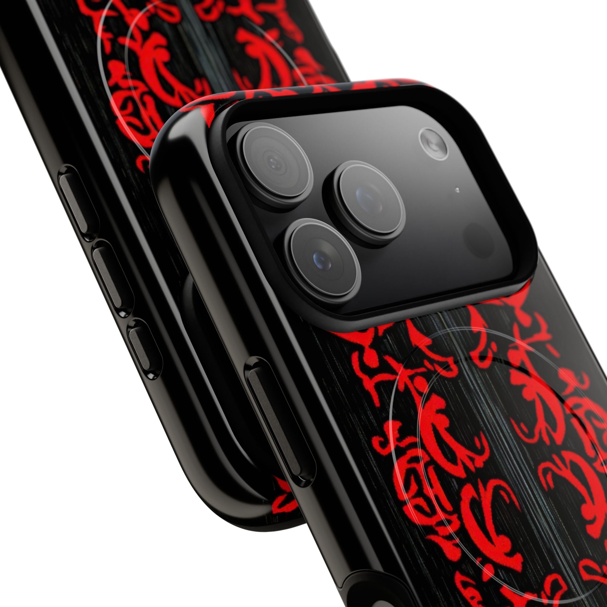 Crimson Spiral iPhone 17 Pro Case - Tough+ - CASE•BOB