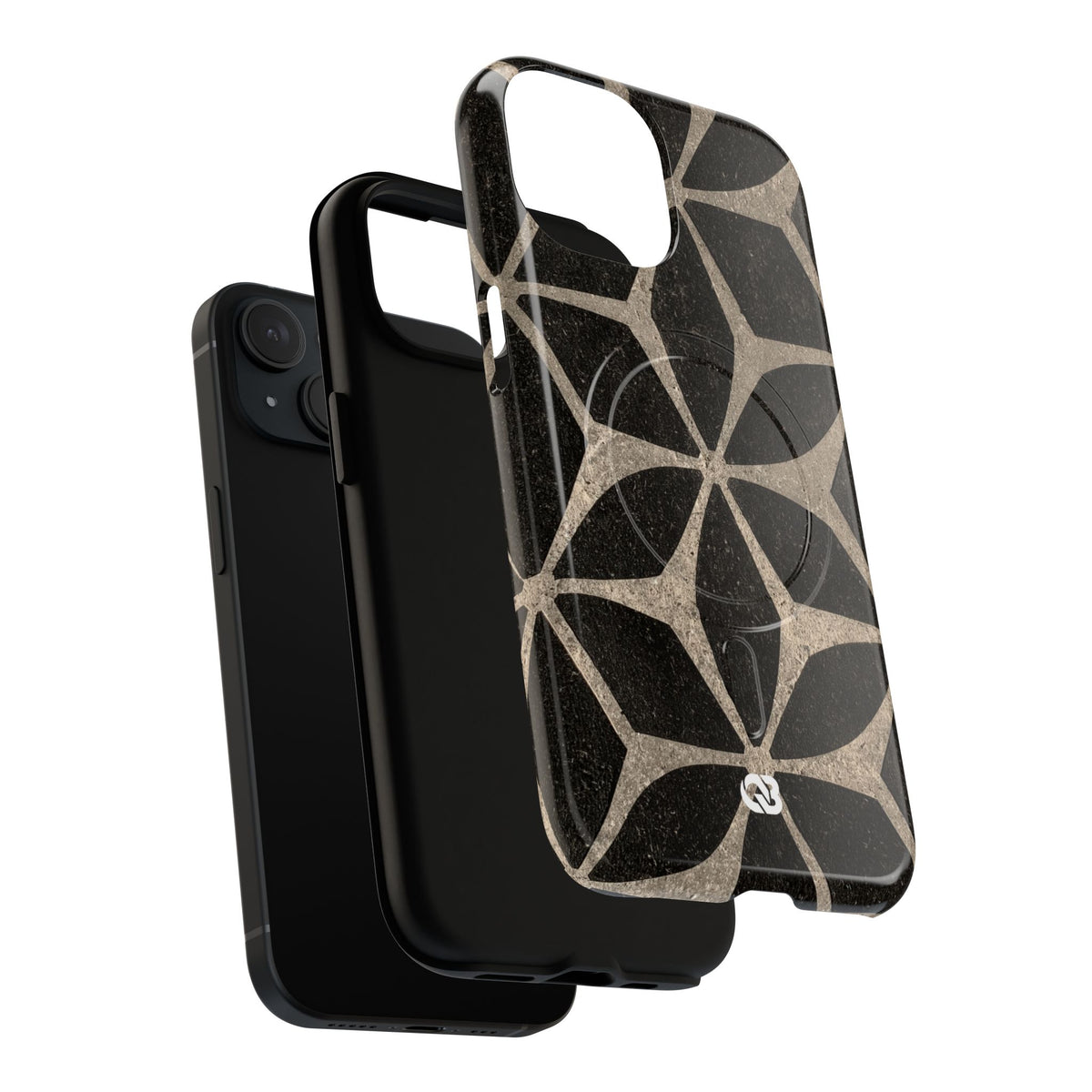 Concrete Mosaic Star · Tough 2.0 Magnetic Phone Case for iPhone · Black