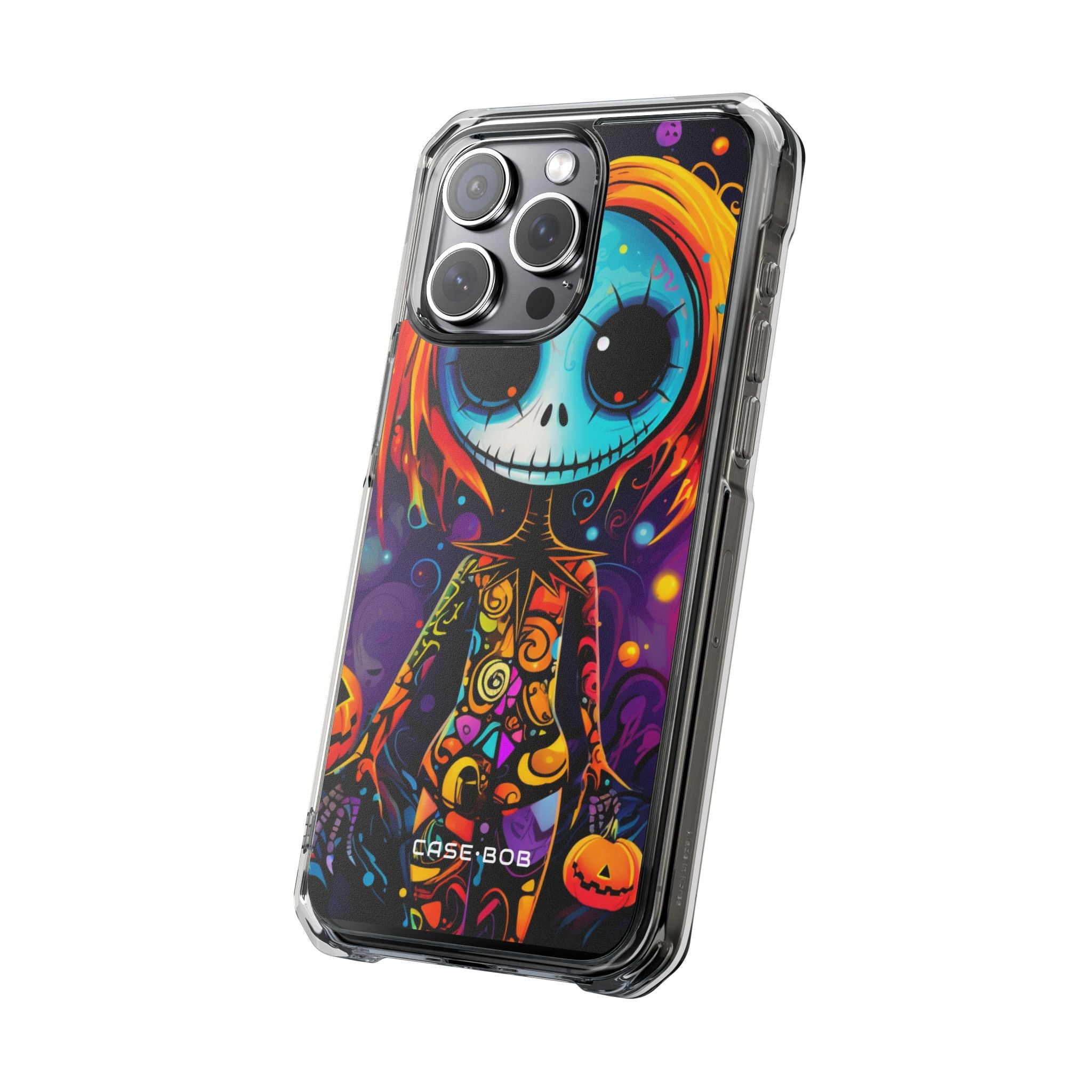 Blue Skull Swirl iPhone 15 Pro Max Case - Impact - CASE•BOB