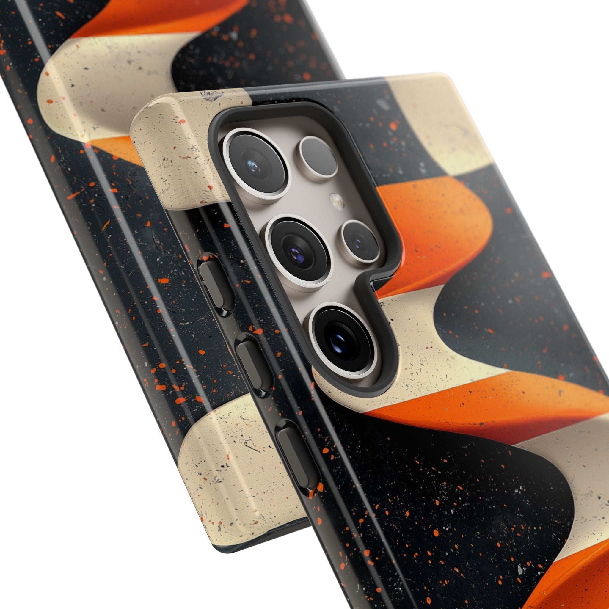 Orange Grit Twist · Tough Phone Case for Samsung