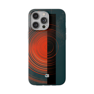 Teal Lite Phone Case for iPhone - Burnt Slate Radial