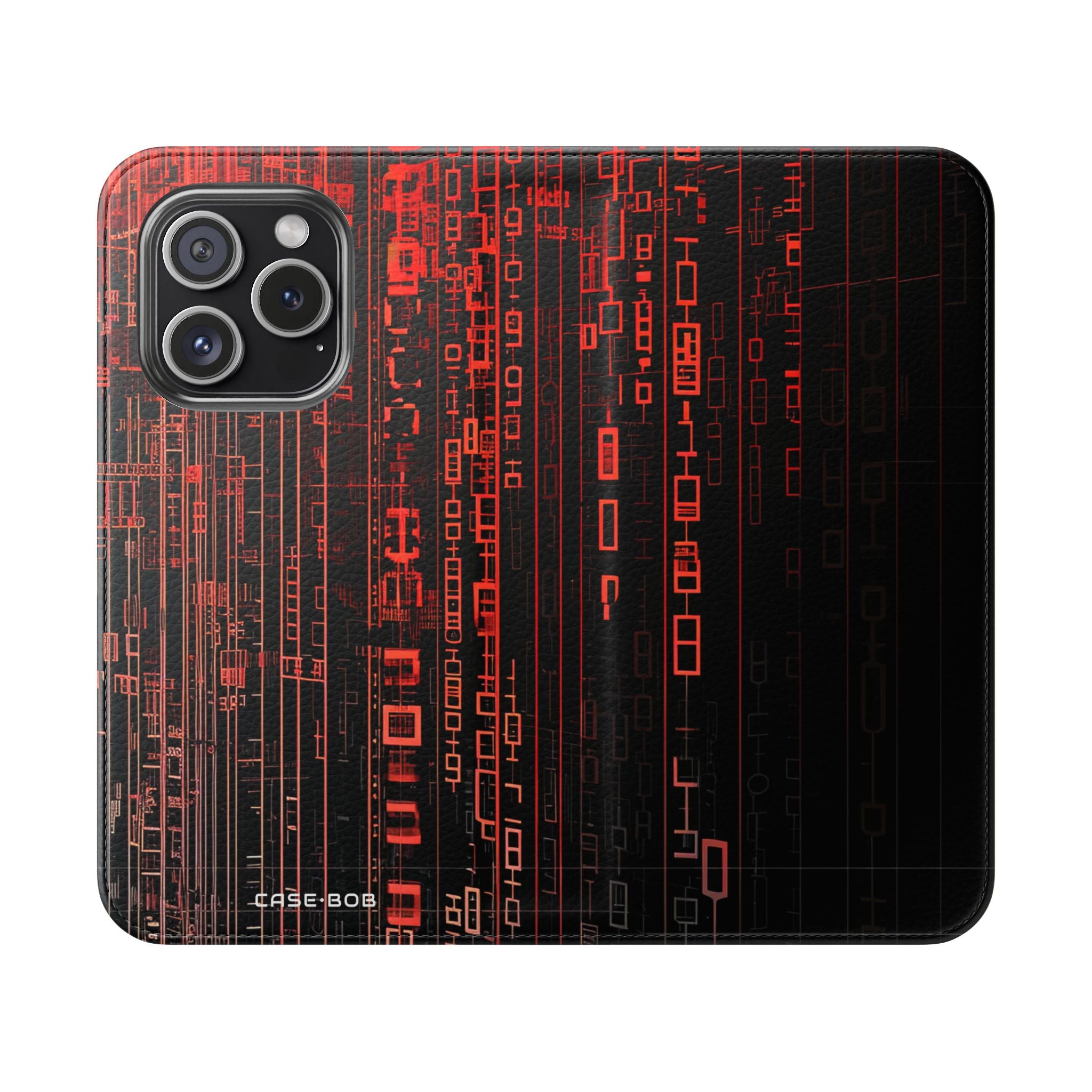 Crimson Columns - iPhone 15 Pro Case - Portemonnee