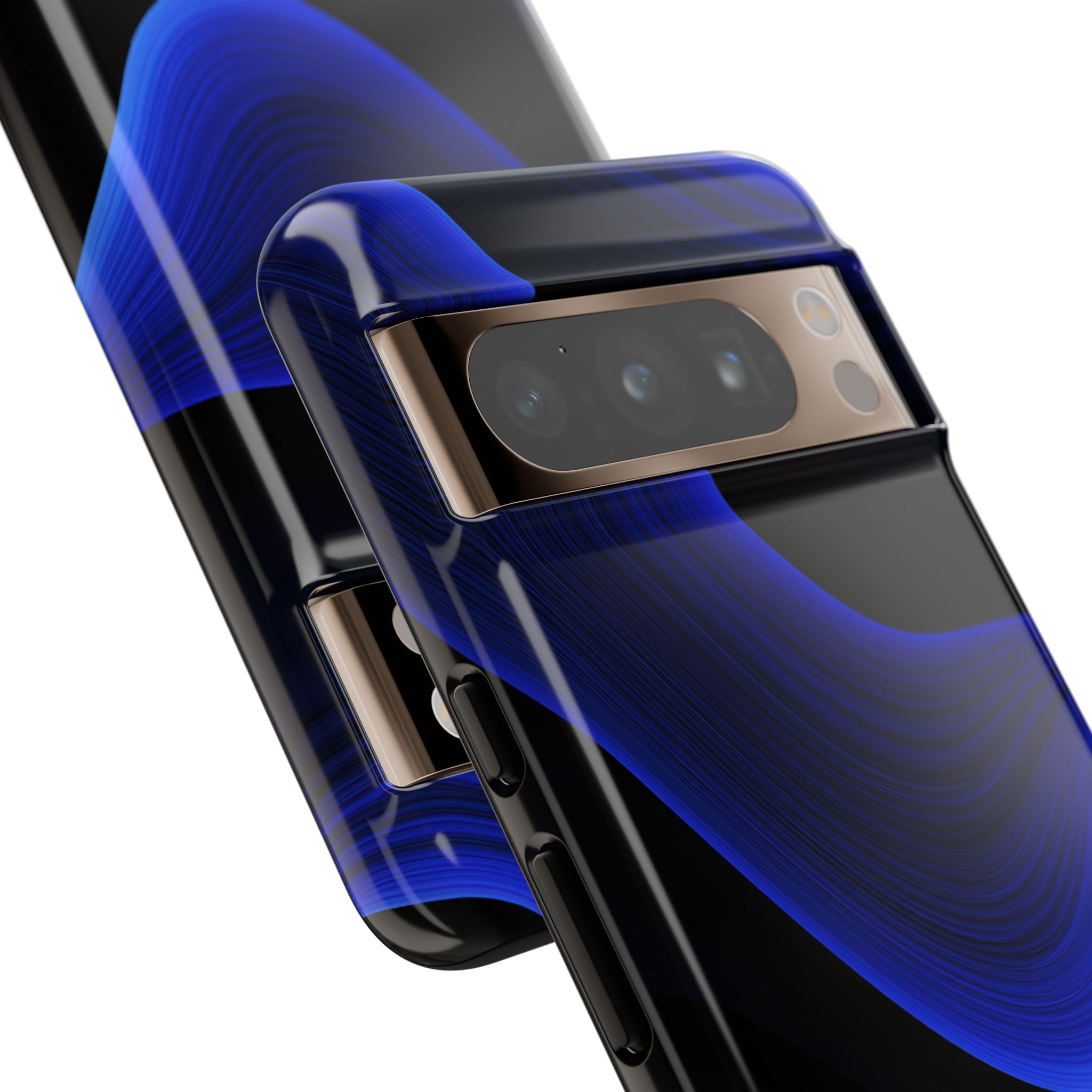Blue Tough Phone Case for Google Pixel - Electric Cobalt Flow