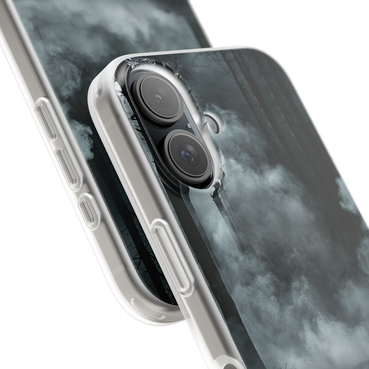 Shadowed Pine Mist · Lite Phone Case for iPhone · Black