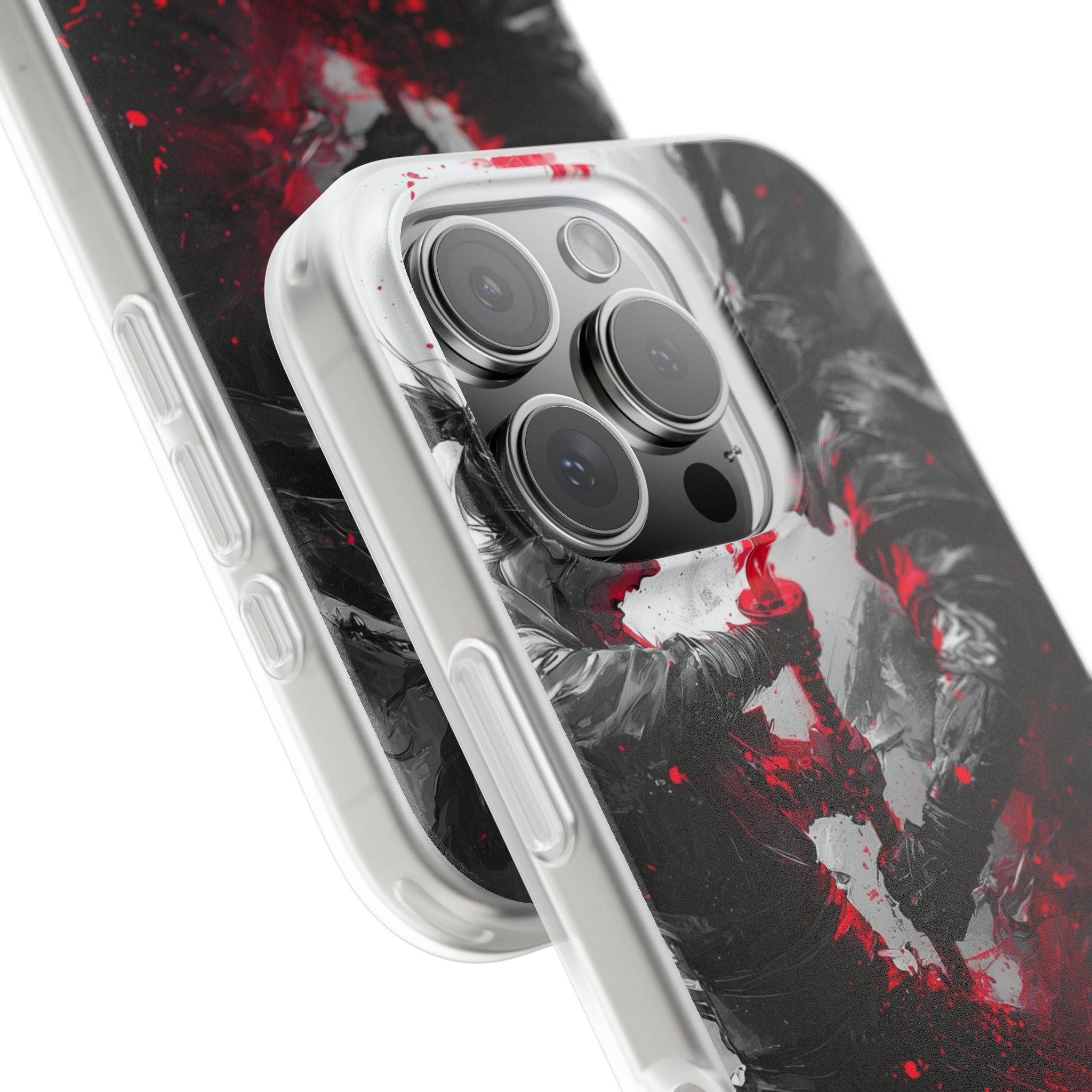 Σπασμένο Κόκκινο Διπλό · Soft Θήκη για iPhone