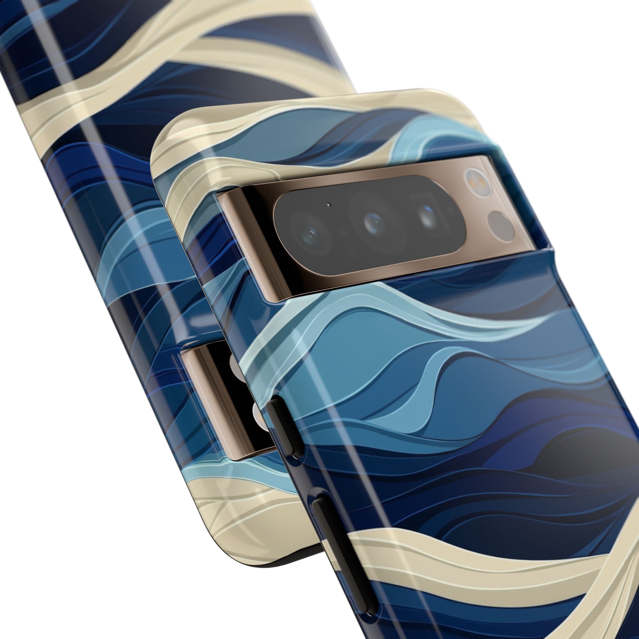 Cobalt Coast Layers · Tough Phone Case for Google Pixel