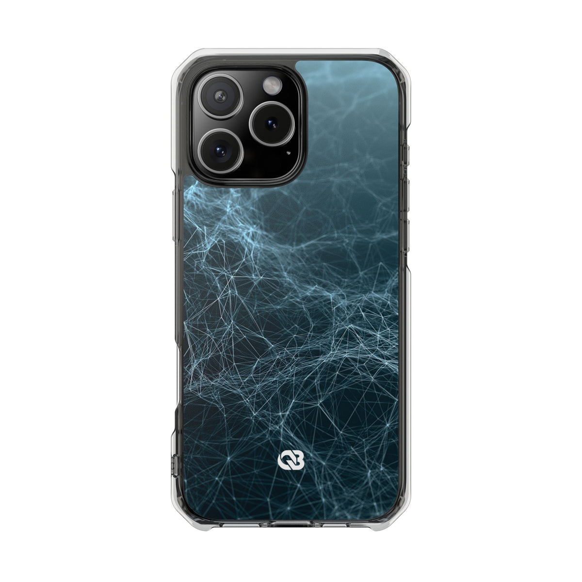 Teal Impact MagSafe Phone Case for iPhone - Arctic Neural Mesh
