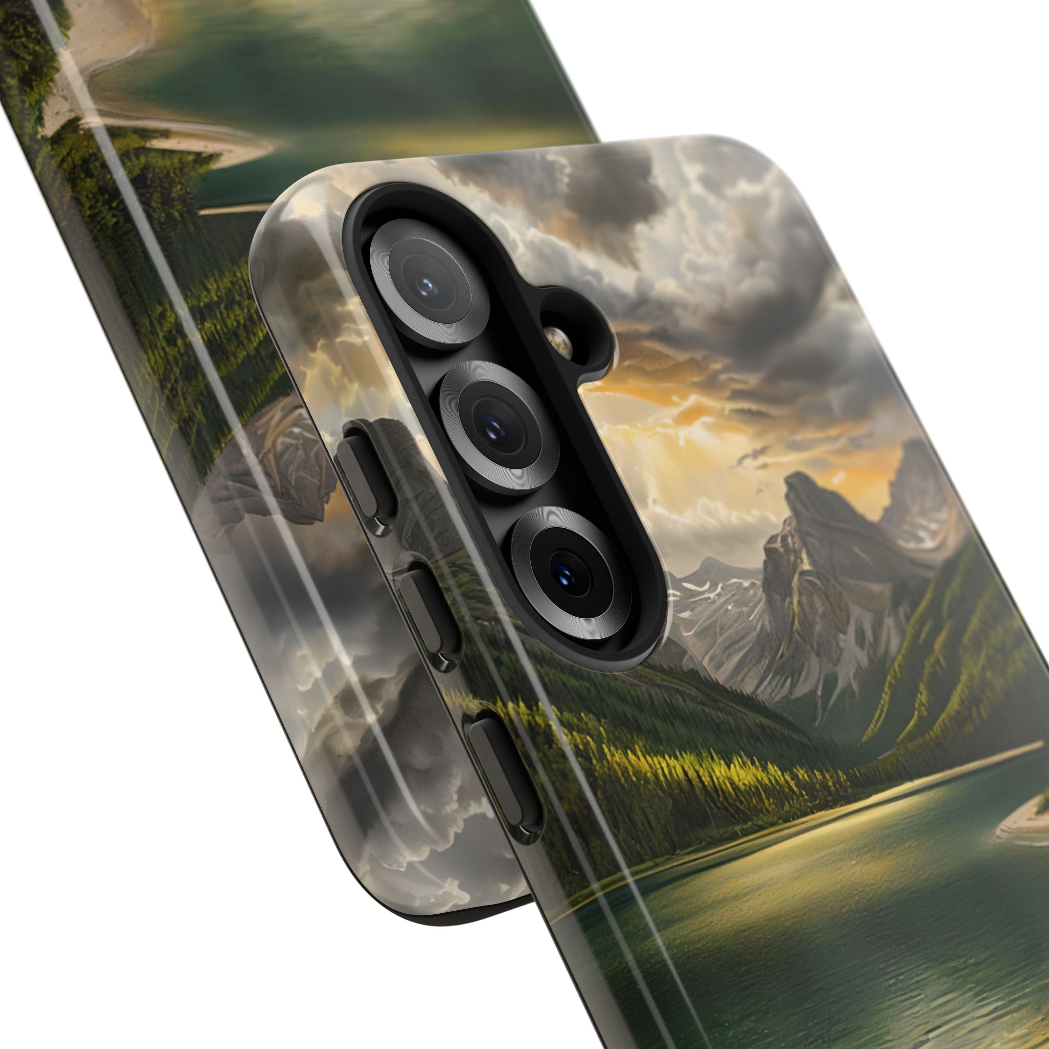 Gilded Mountain Lake · Tough Phone Case for Samsung