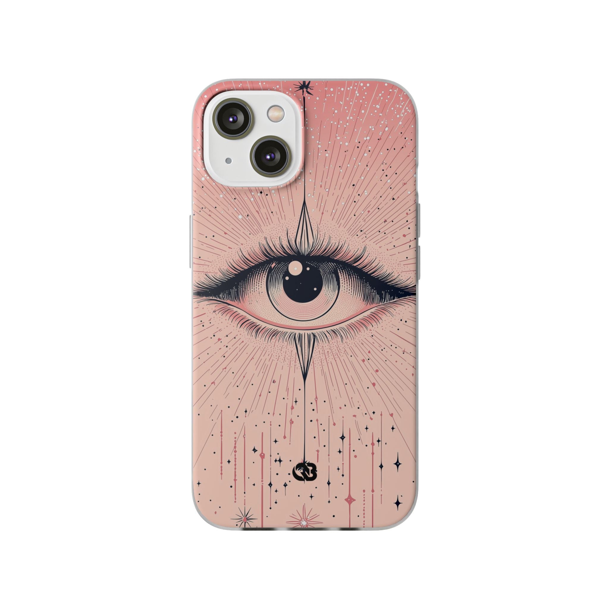 Obsidian Cosmic Gaze · Soft Custodia per iPhone