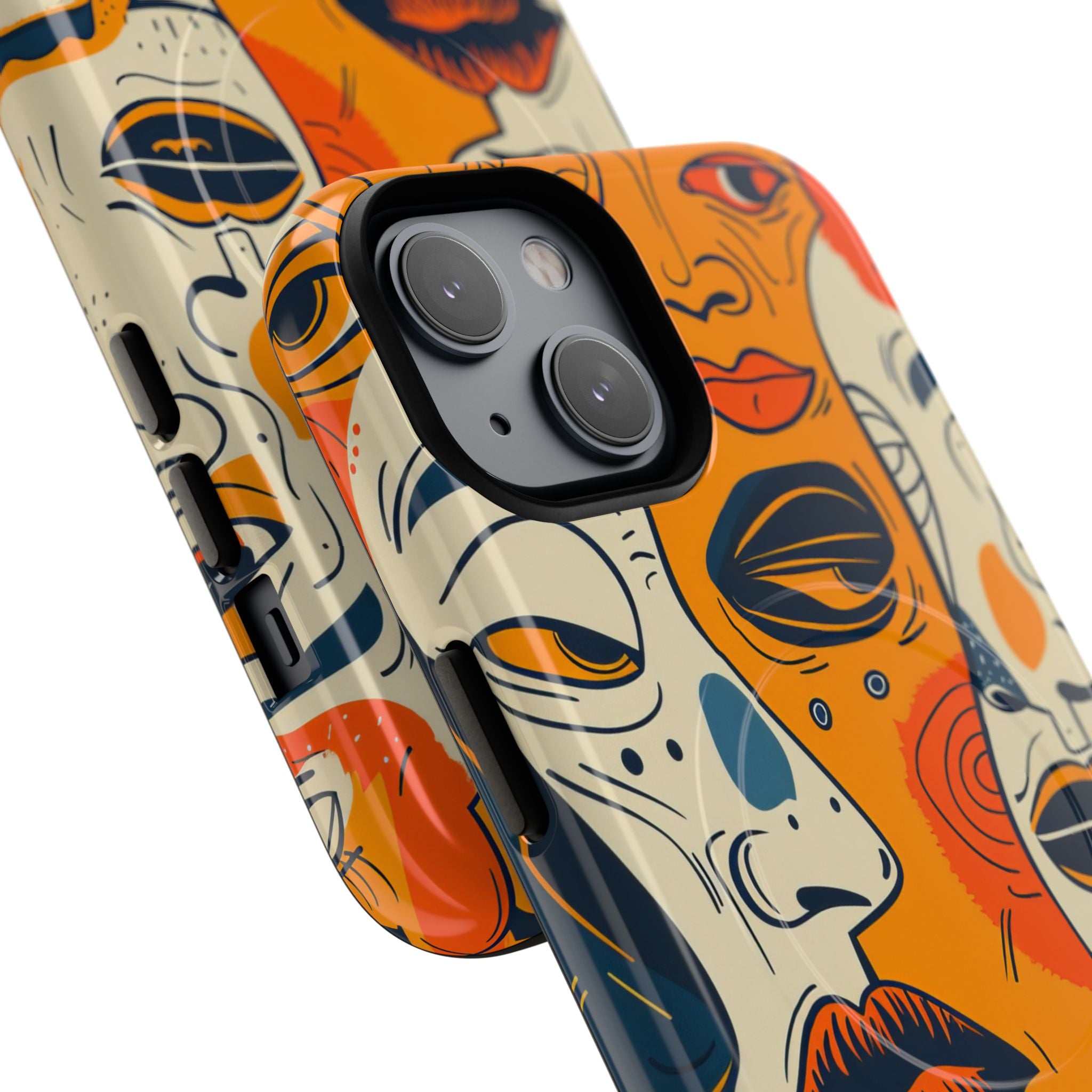 Tangled Faces Sunset iPhone 14 Case - Tough+