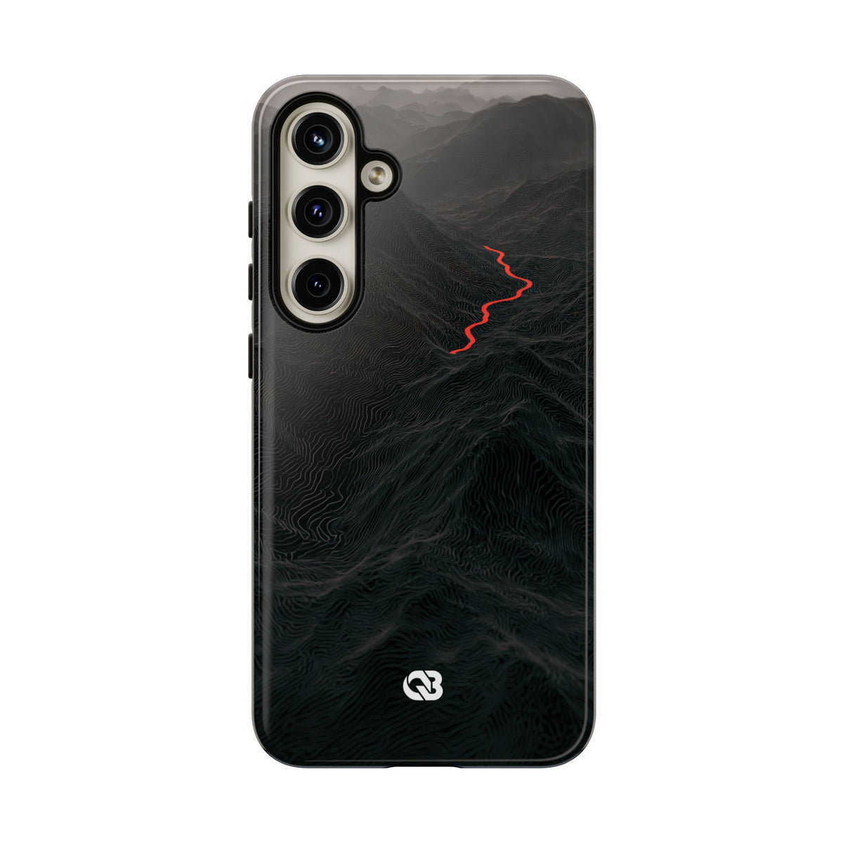 Crimson Ridge Pass · Tough Phone Case for Samsung · Black
