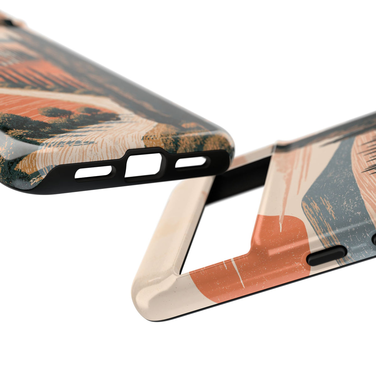 Tuscan Cypress Horizon · Tough Phone Case for Pixel · Orange