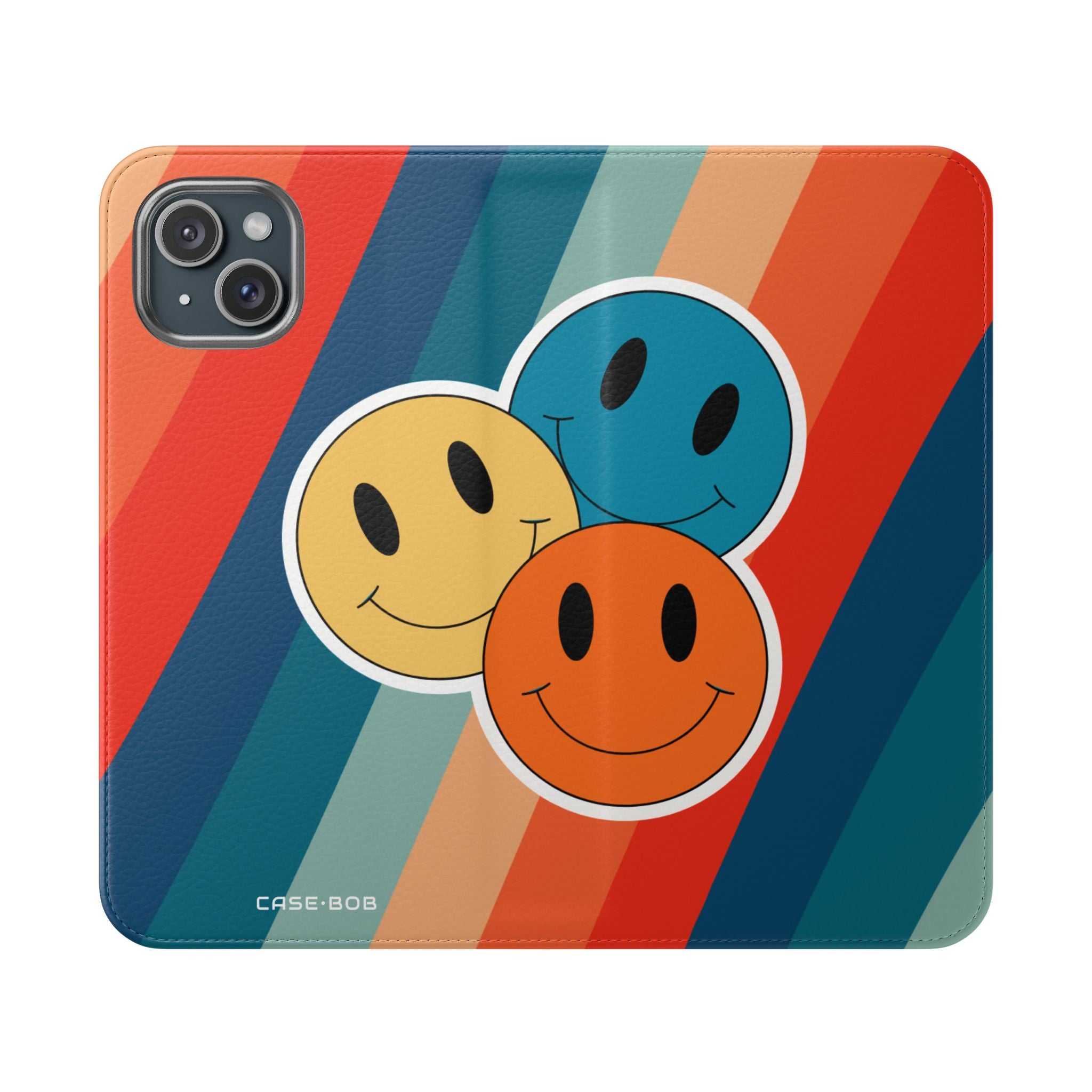 Smiley Trio Radiance - iPhone 15 Plus Case - Wallet