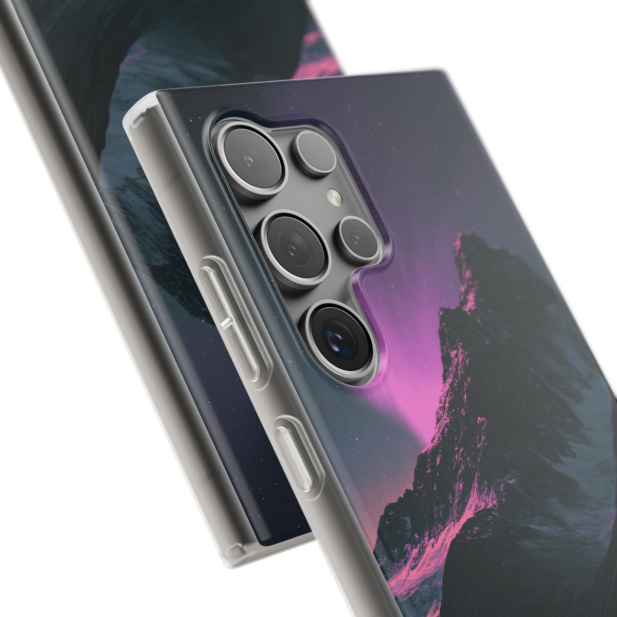 Arctic Aurora Summit · Lite Phone Case for Samsung · Black