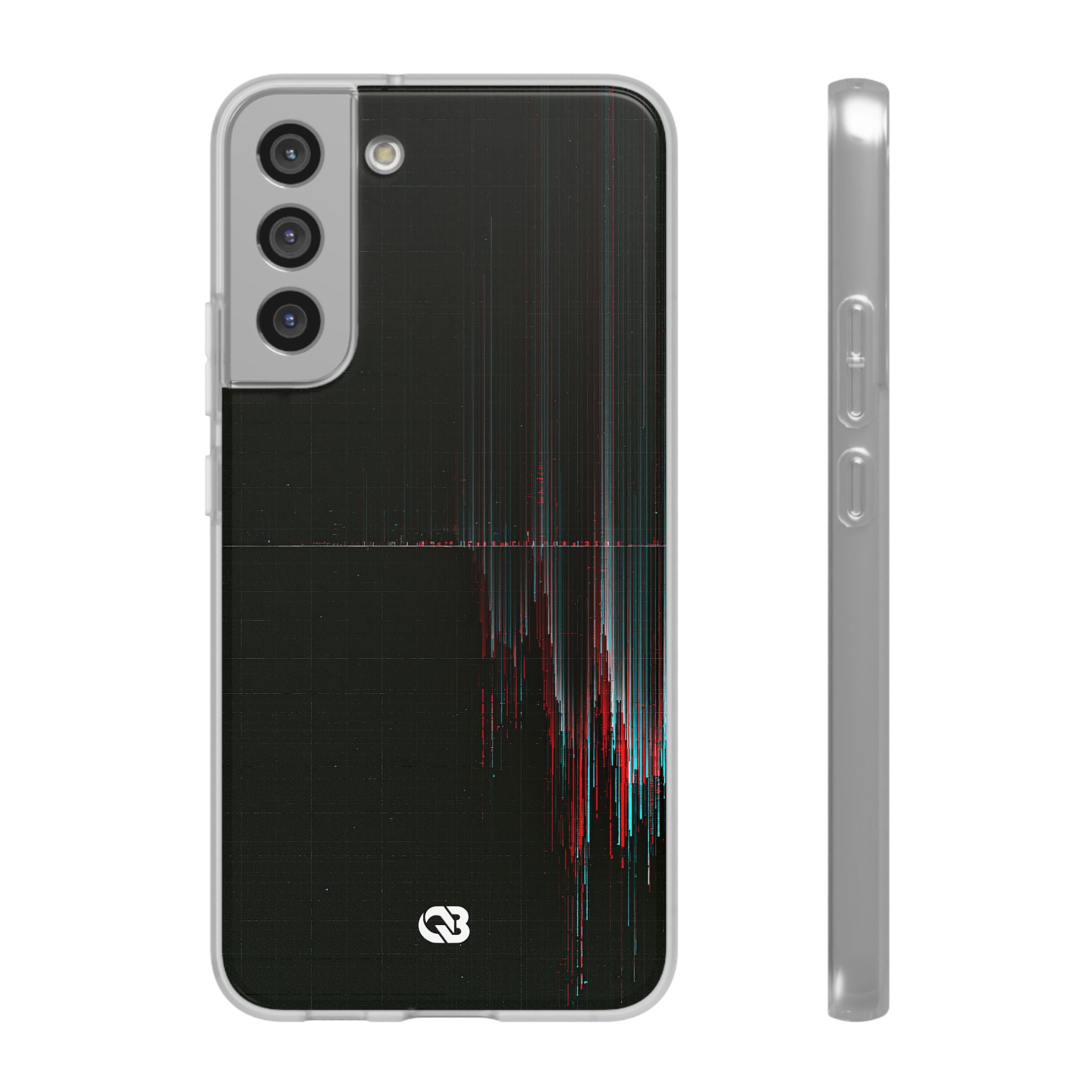 Black Lite Phone Case for Samsung - Corrupted Data Stream