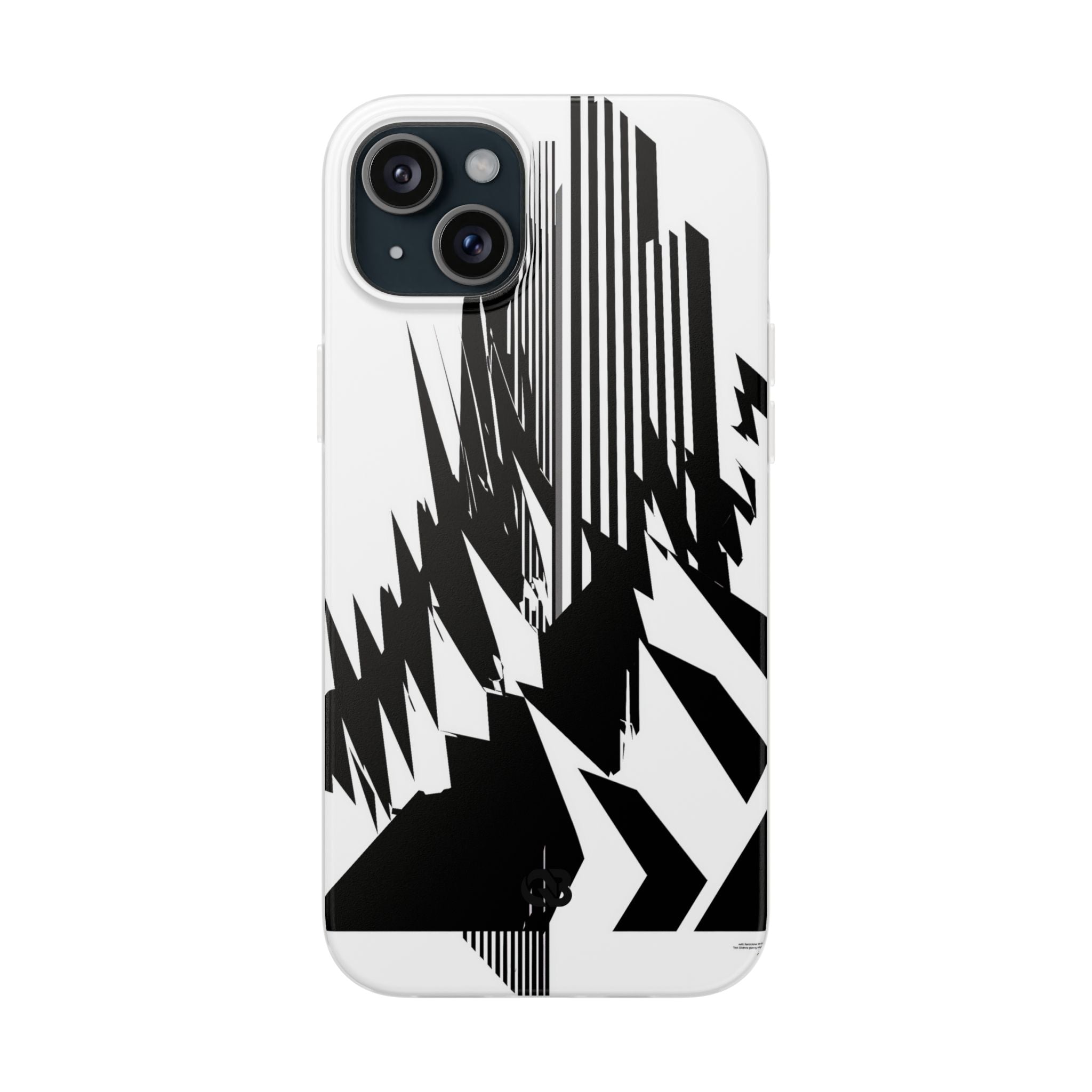 White Lite Phone Case for iPhone - Shattered Vector Spire