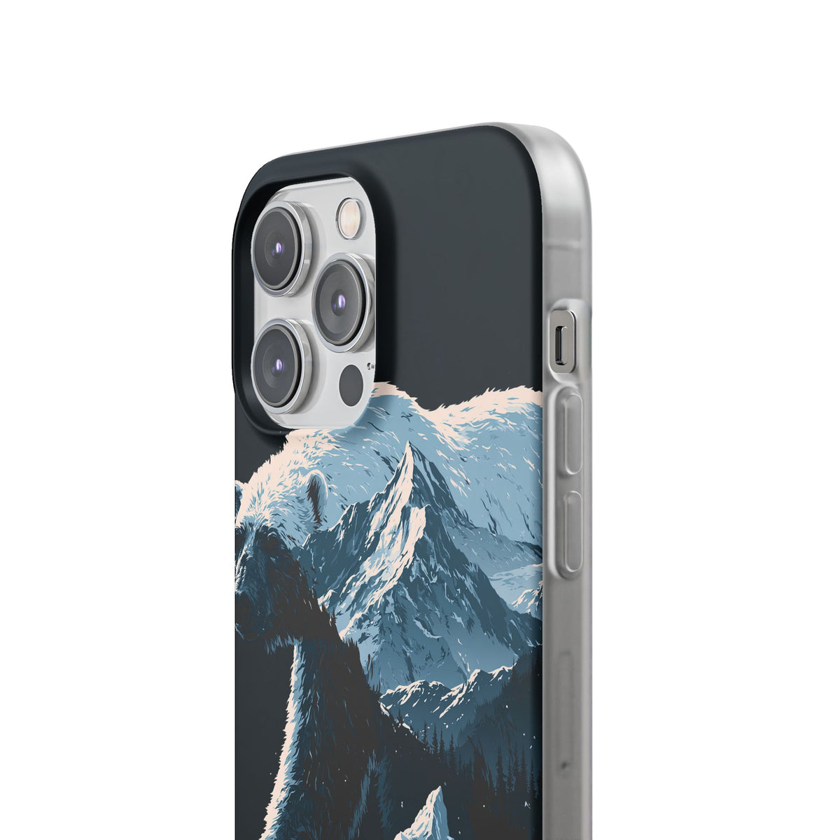 Nordic Arctic Bear · Lite Phone Case for iPhone · Black