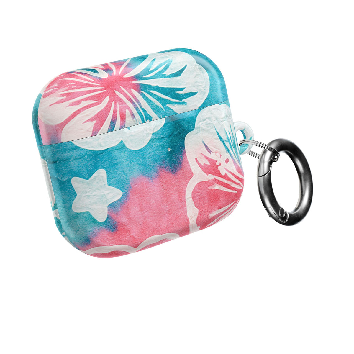 Tropical Hibiscus Bloom · Hard Case for AirPods & AirPods Pro · Teal