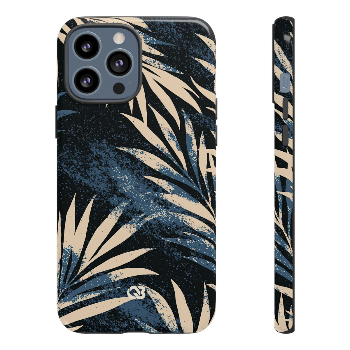 Indigo Palm Horizon · Tough Phone Case for iPhone · Blue