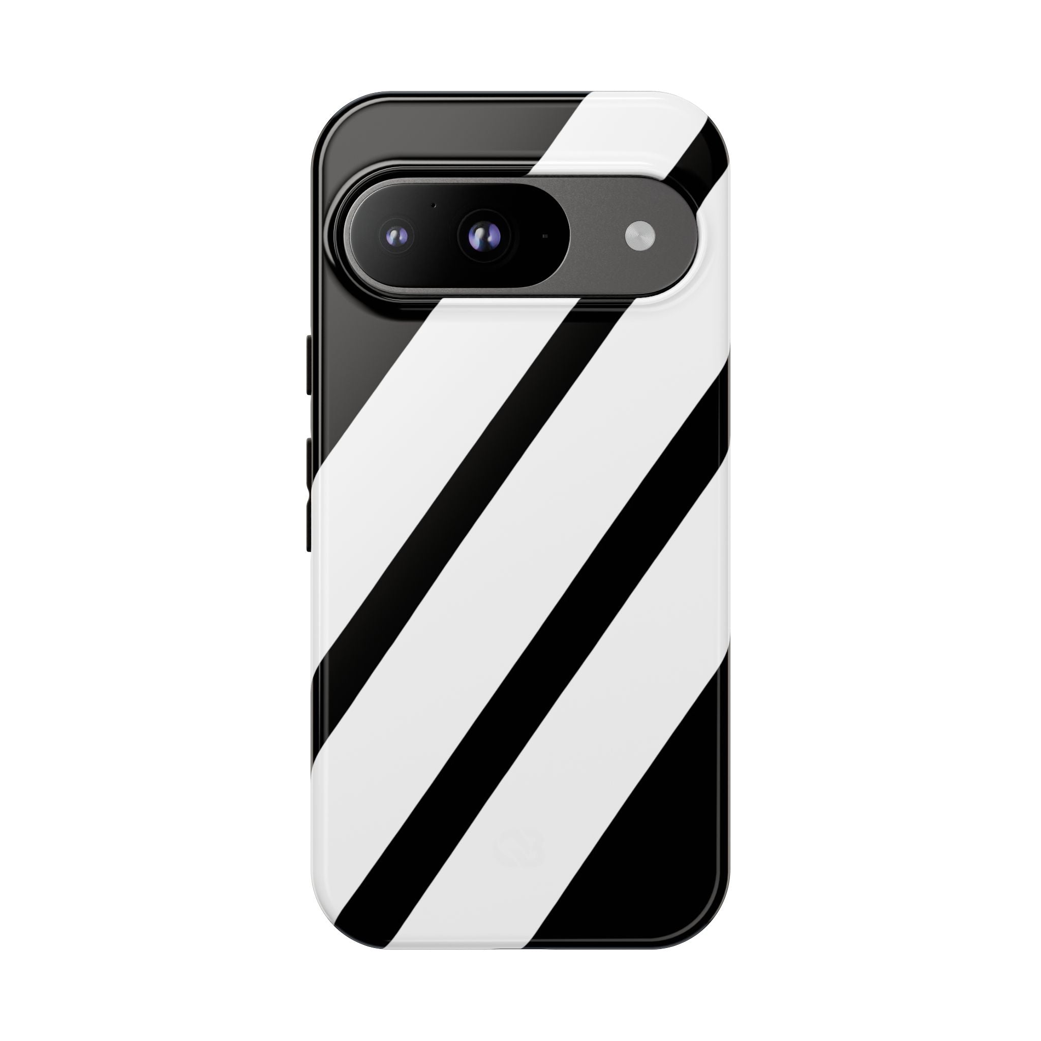 Obsidian White Bars · Tough etui na telefon dla Google Pixel