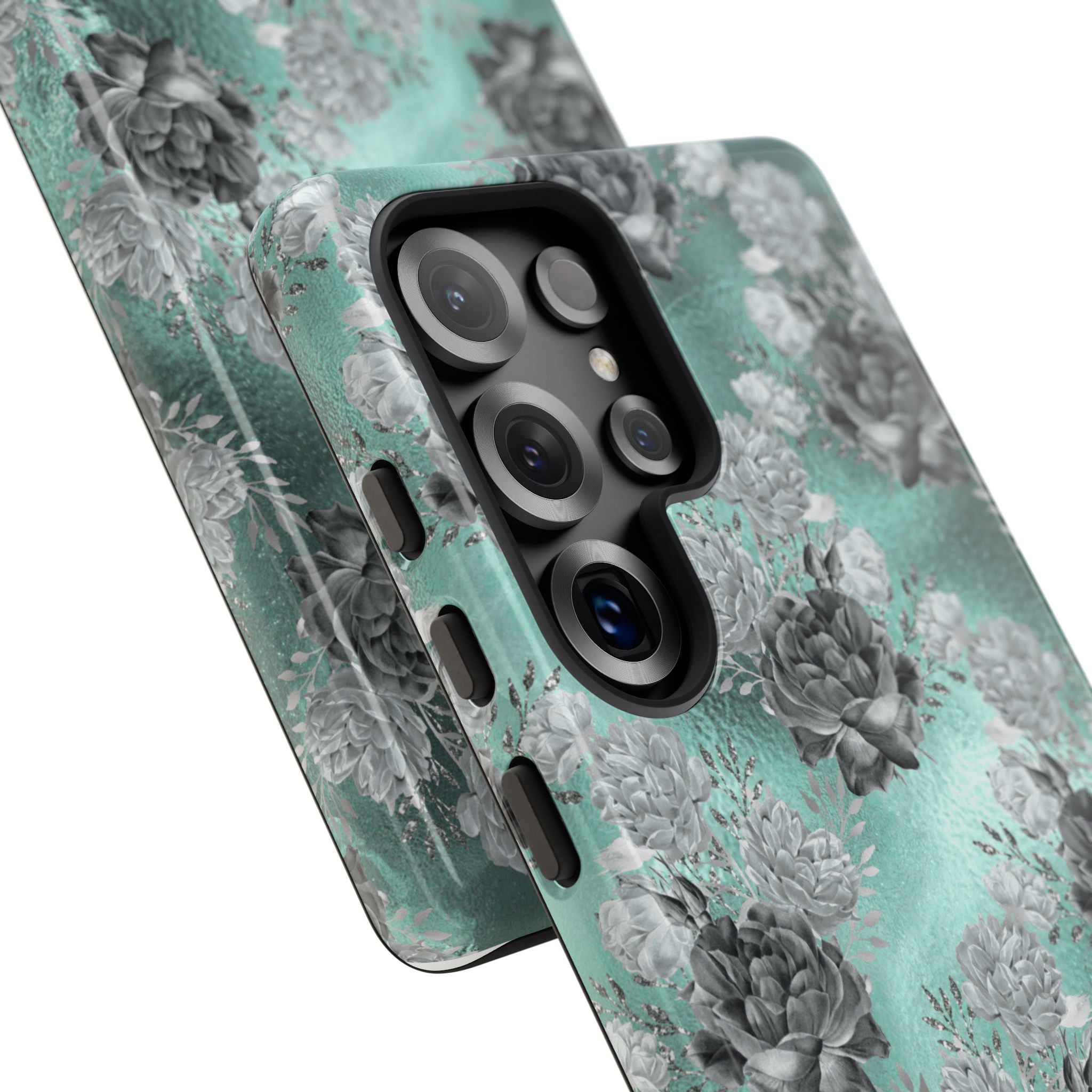 Frost Mint Floral · Tough Phone Case for Samsung