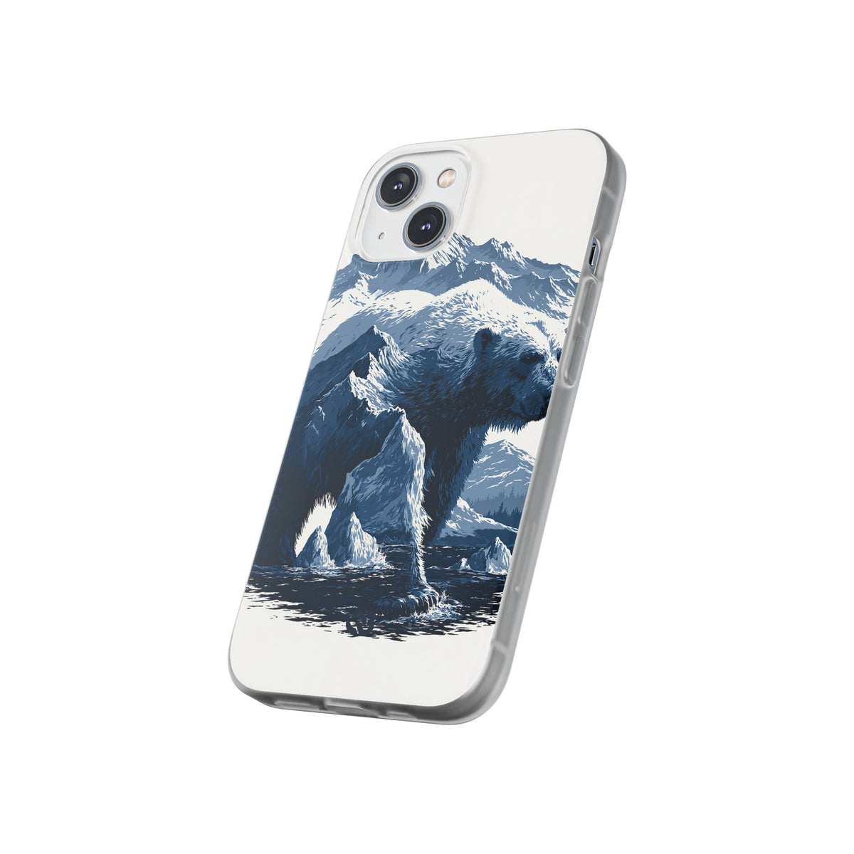 Fjord Summit Bear · Lite Phone Case for iPhone · Blue
