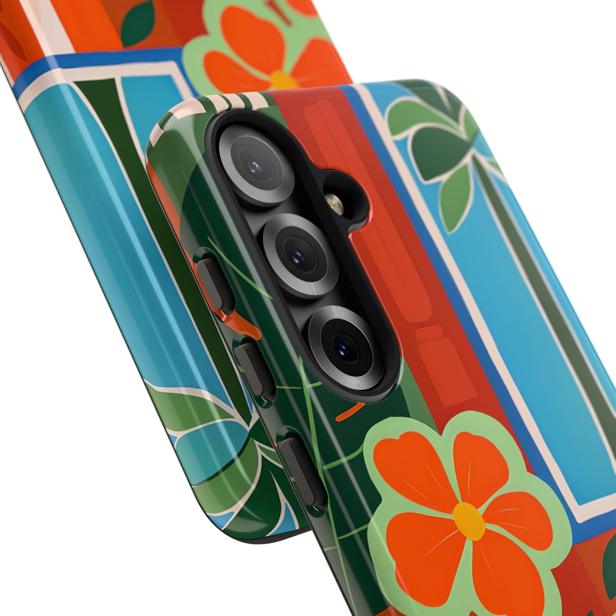 Vivid Jungle Collage · Tough Coque de téléphone pour Samsung