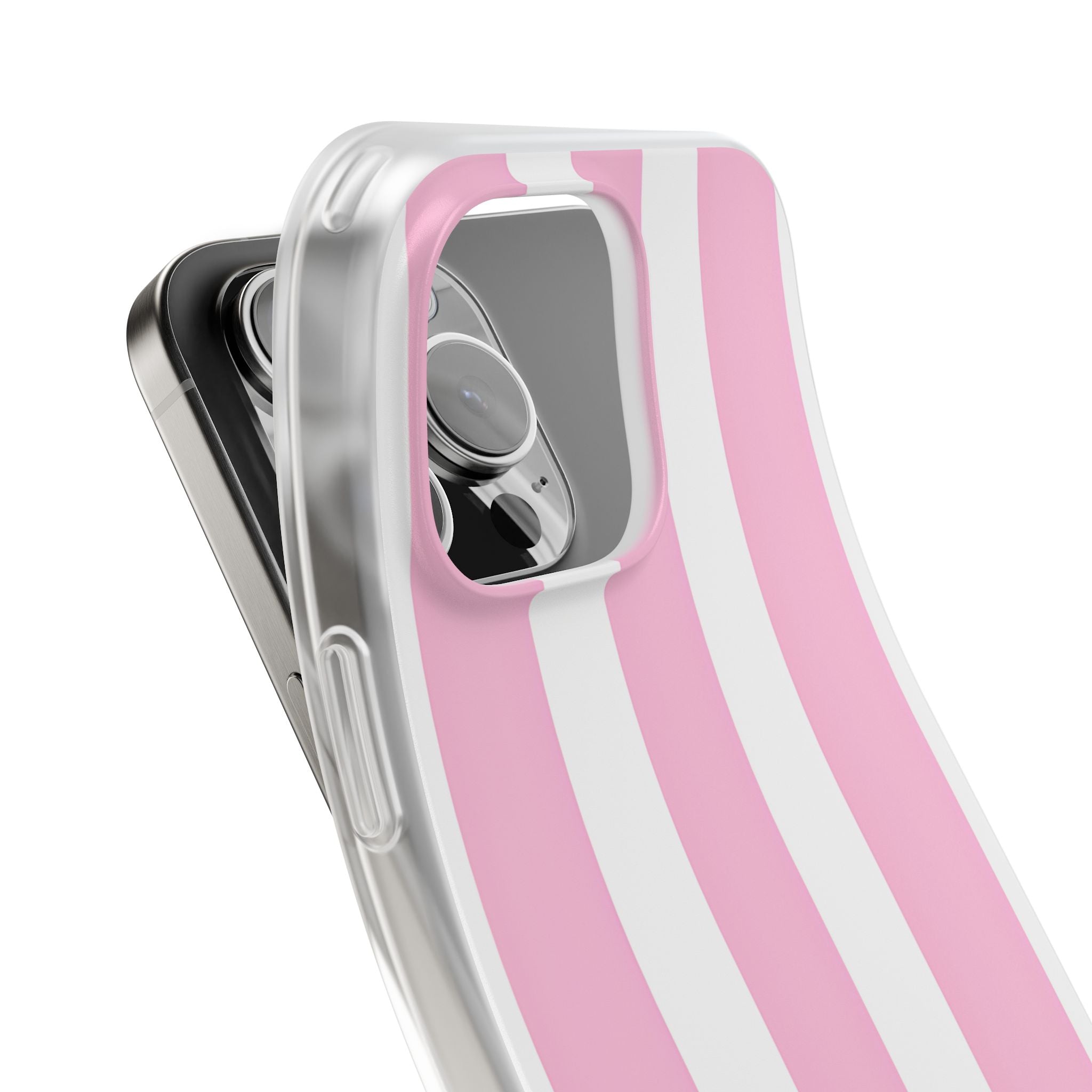 Soft Pink Stripe · Soft Phone Case for iPhone